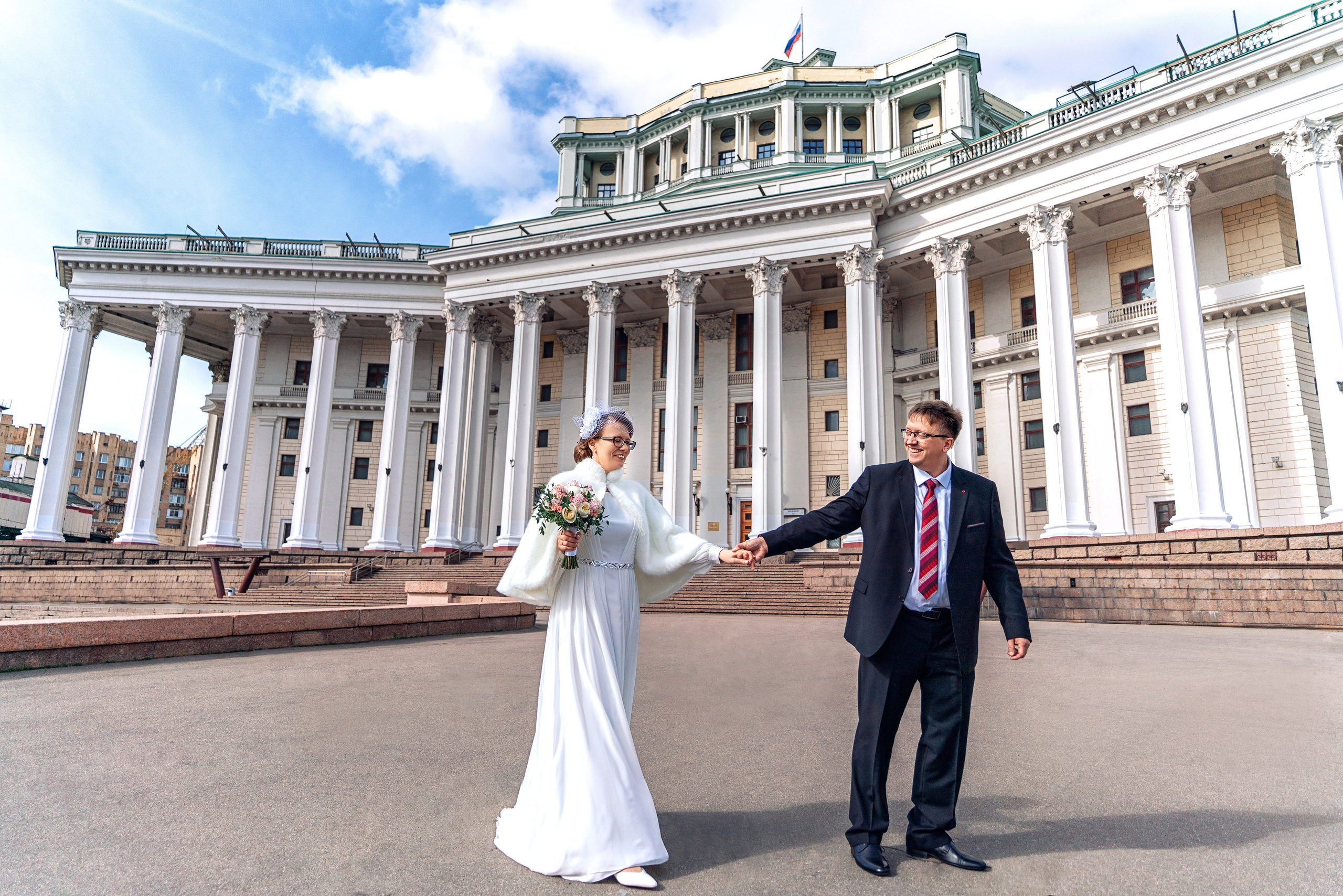 Свадебная осенняя студийная фотосессия