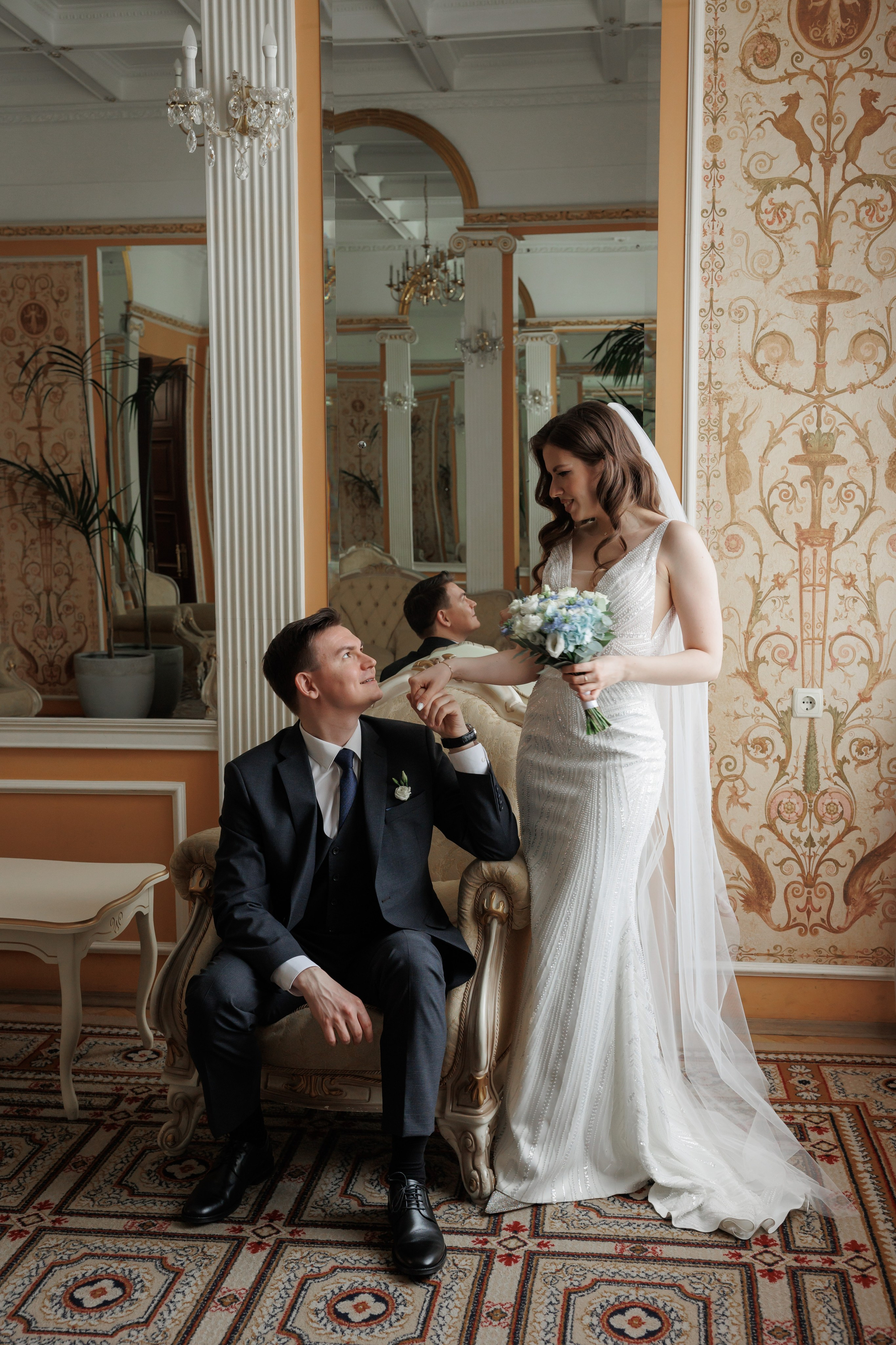 Даша и Дима, Грибоедовский ЗАГС. Свадебный и репортажный фотограф (Москва, Королев и другие)