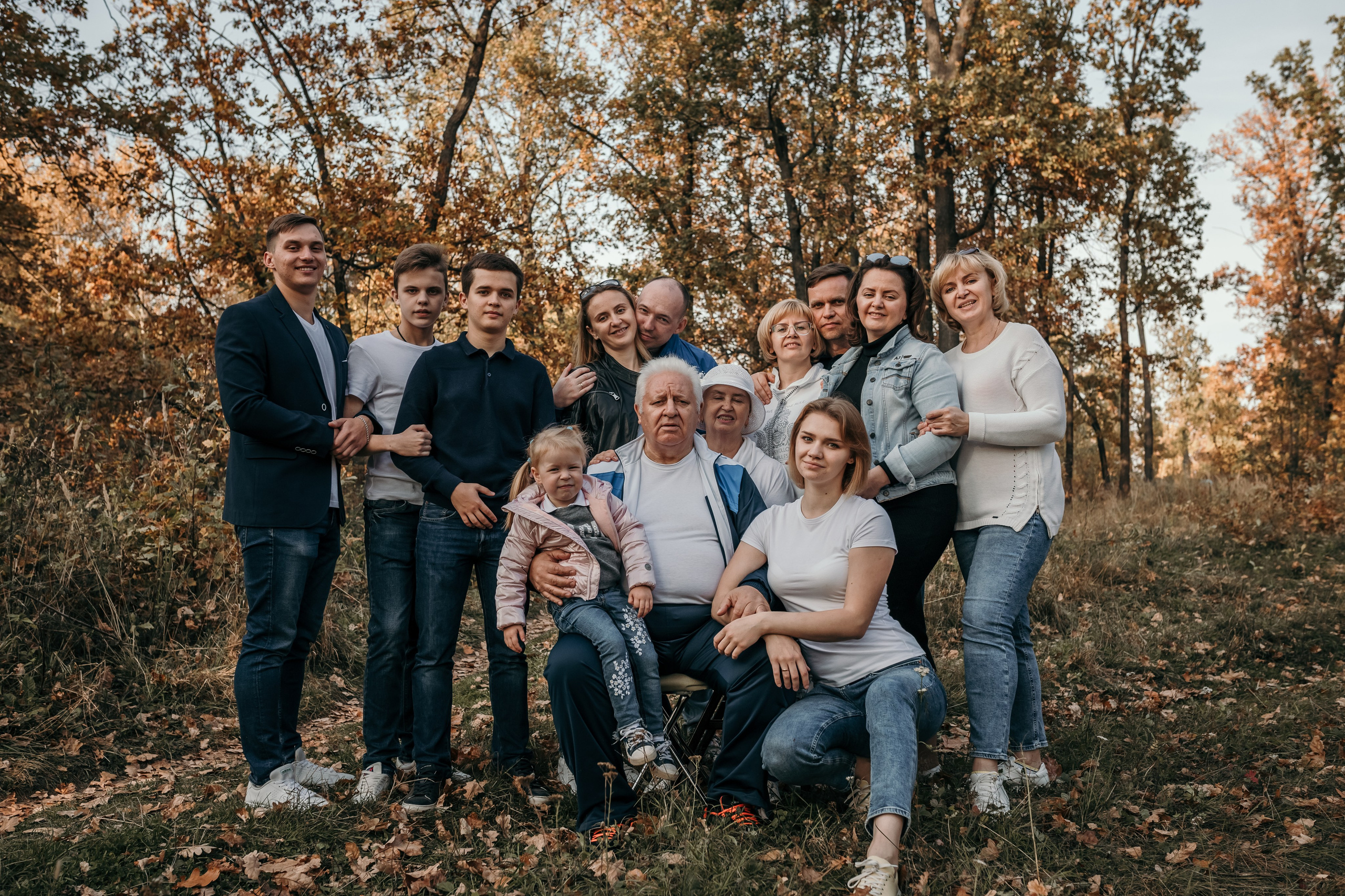 Съемка большой семьи. Екатерина Крапивина фотограф церковных Таинств в Нижний Новгороде