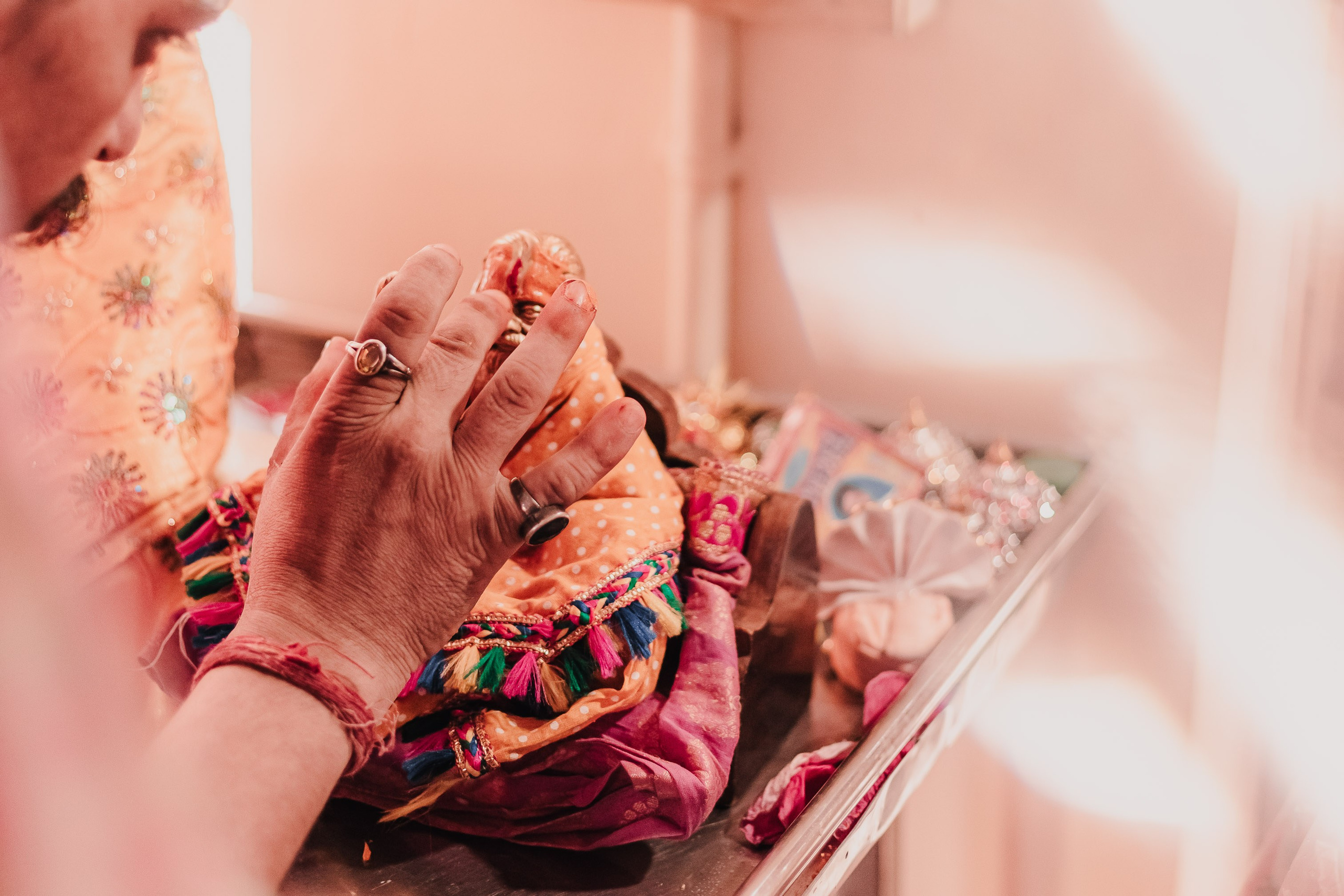 Lakshmi pooja in India. Mariam Bagdasaryan