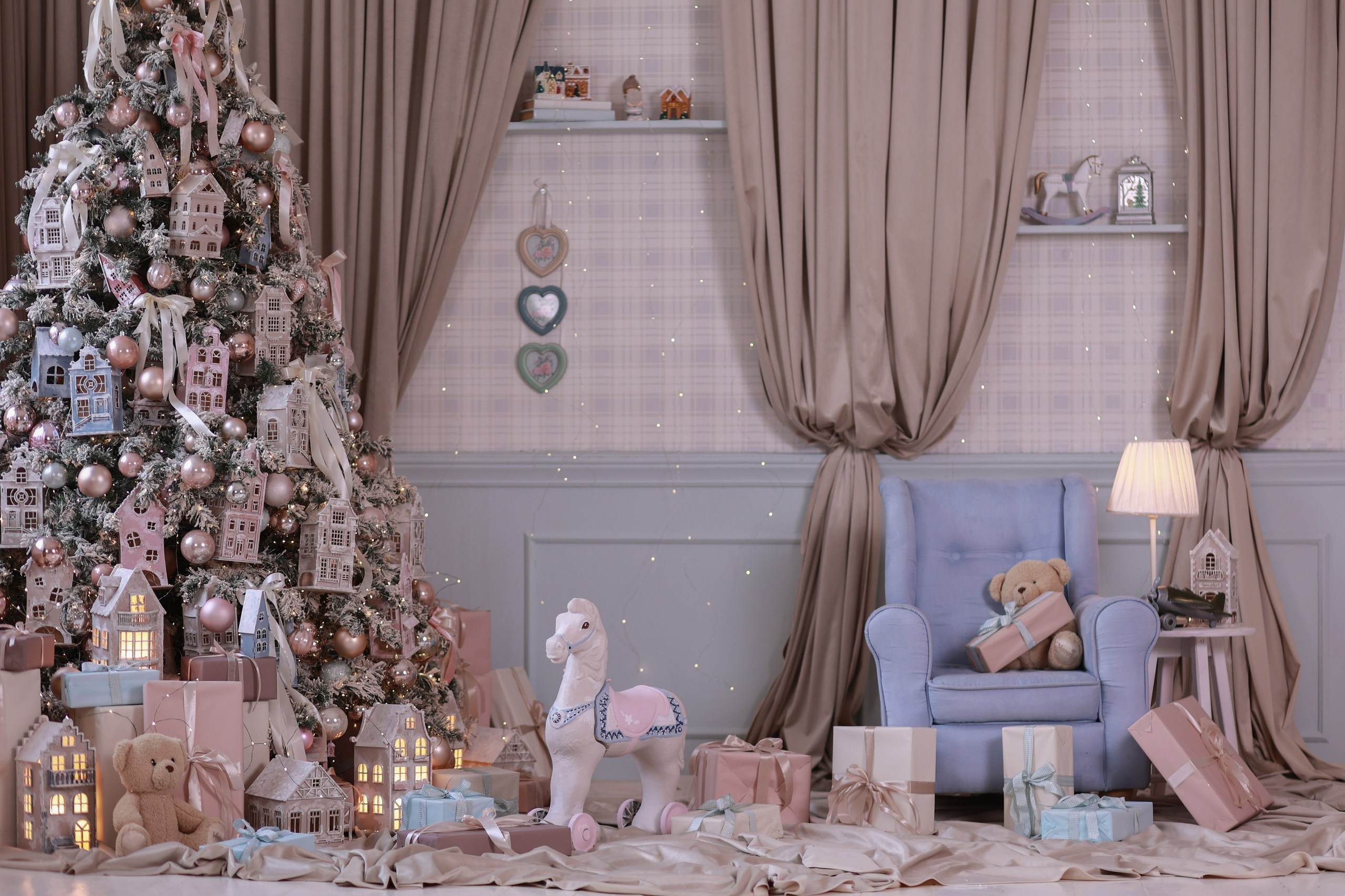 Новогодние декорации сказочной фотостудии «Alice», город Краснодар. Семейный и детский фотограф в Краснодаре Анна Трашкова