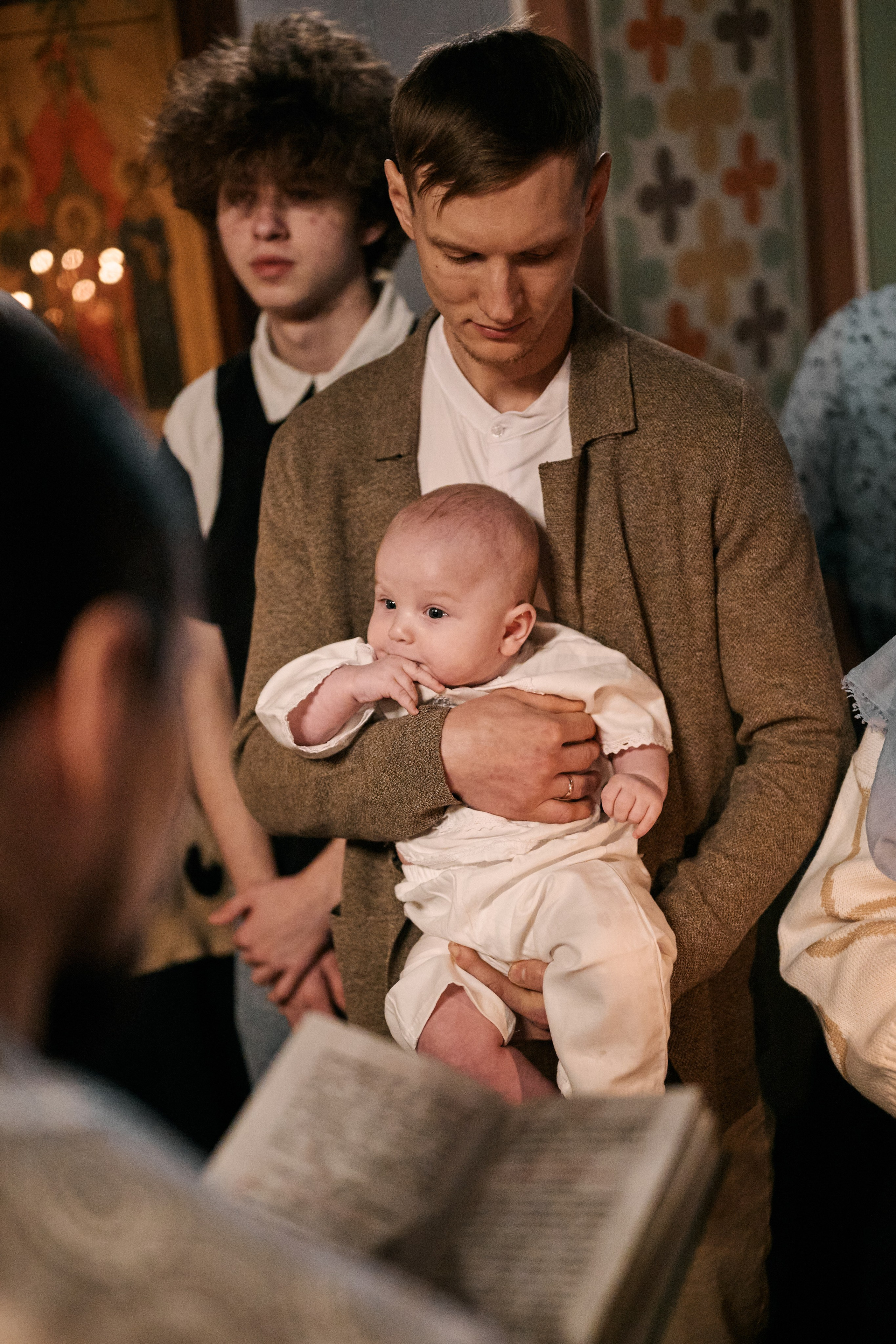 Крещение в храме Василия Великого на Горке. Свадебный фотограф Надежда Максимова