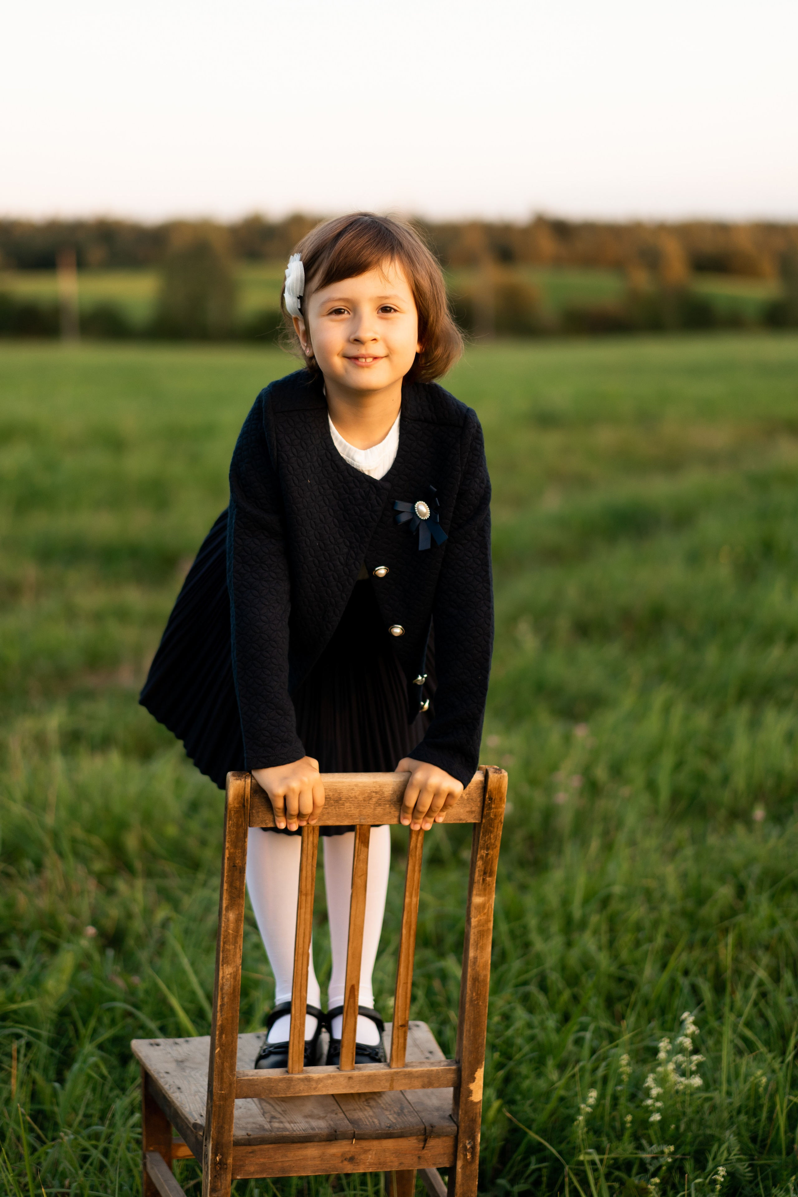 Майя. Первый раз в 1 класс. Семейный и детский фотограф в Санкт-Петербурге Дарина Герчиу