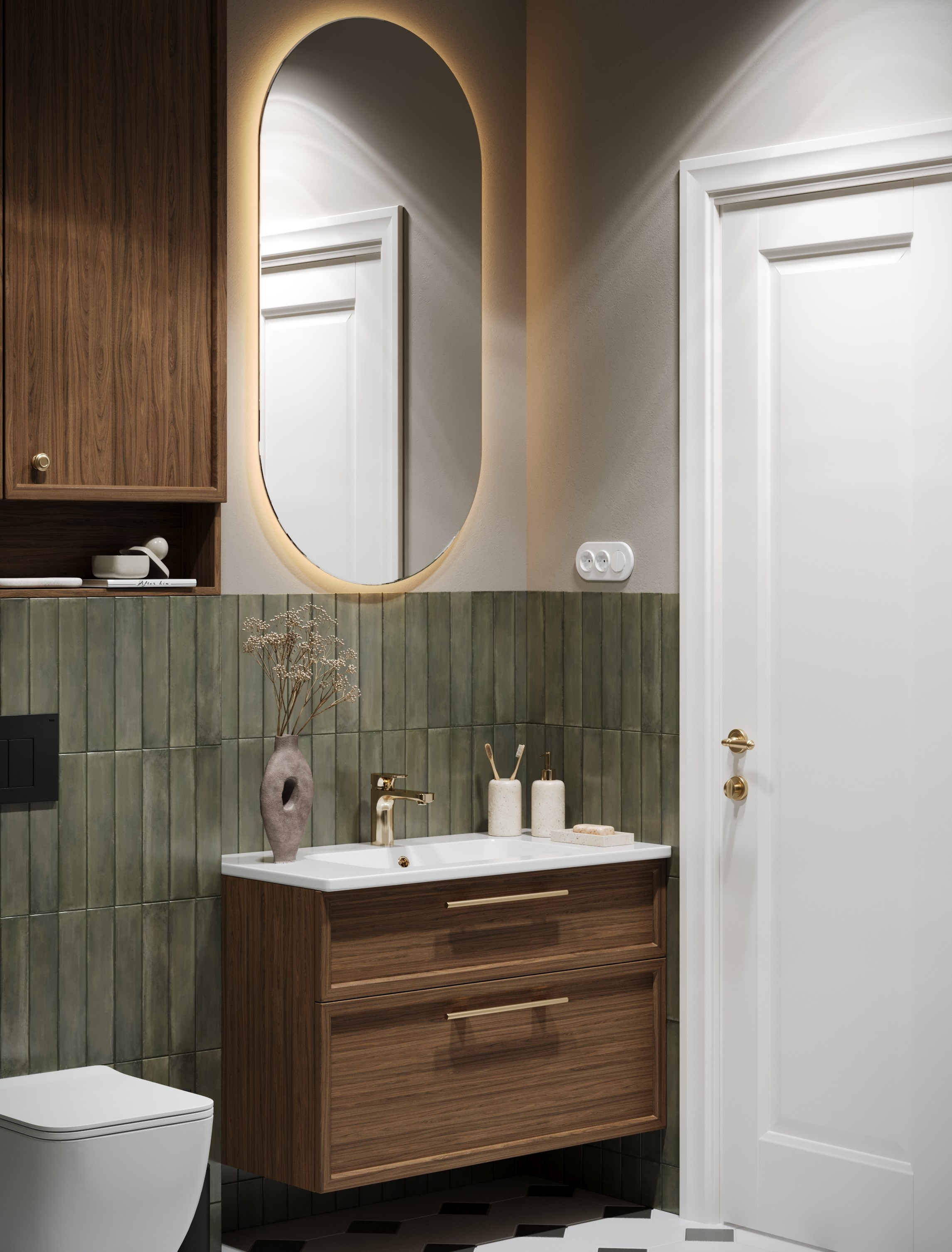 3Д визуализация квартиры ЖК Достижение 24 m². Заказать 3Д визуализацию интерьеров — Дарья Веденёва