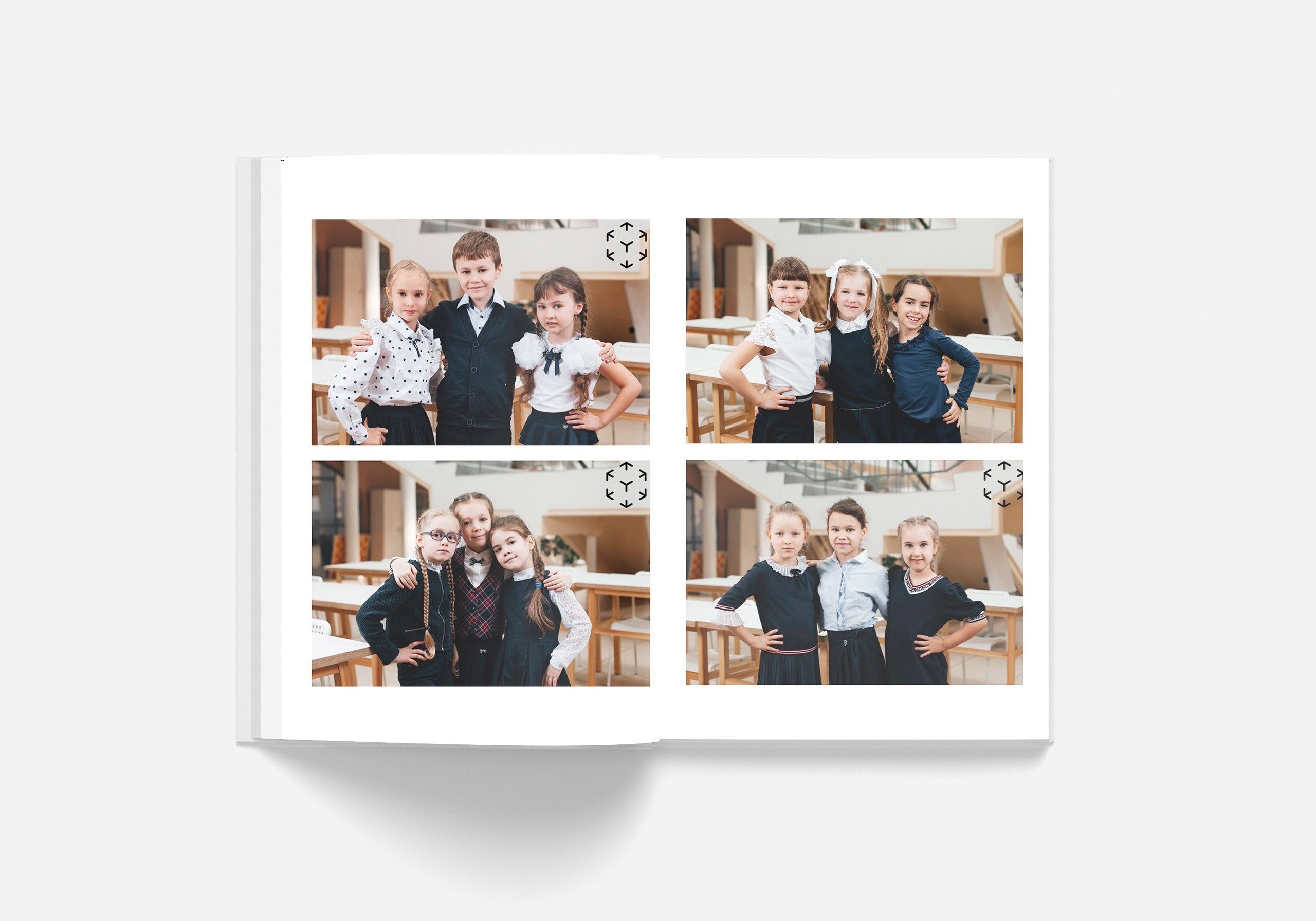 Младшие классы Альбом 4 разворота (8 страниц). Выпускные альбомы. Зубкова Яна