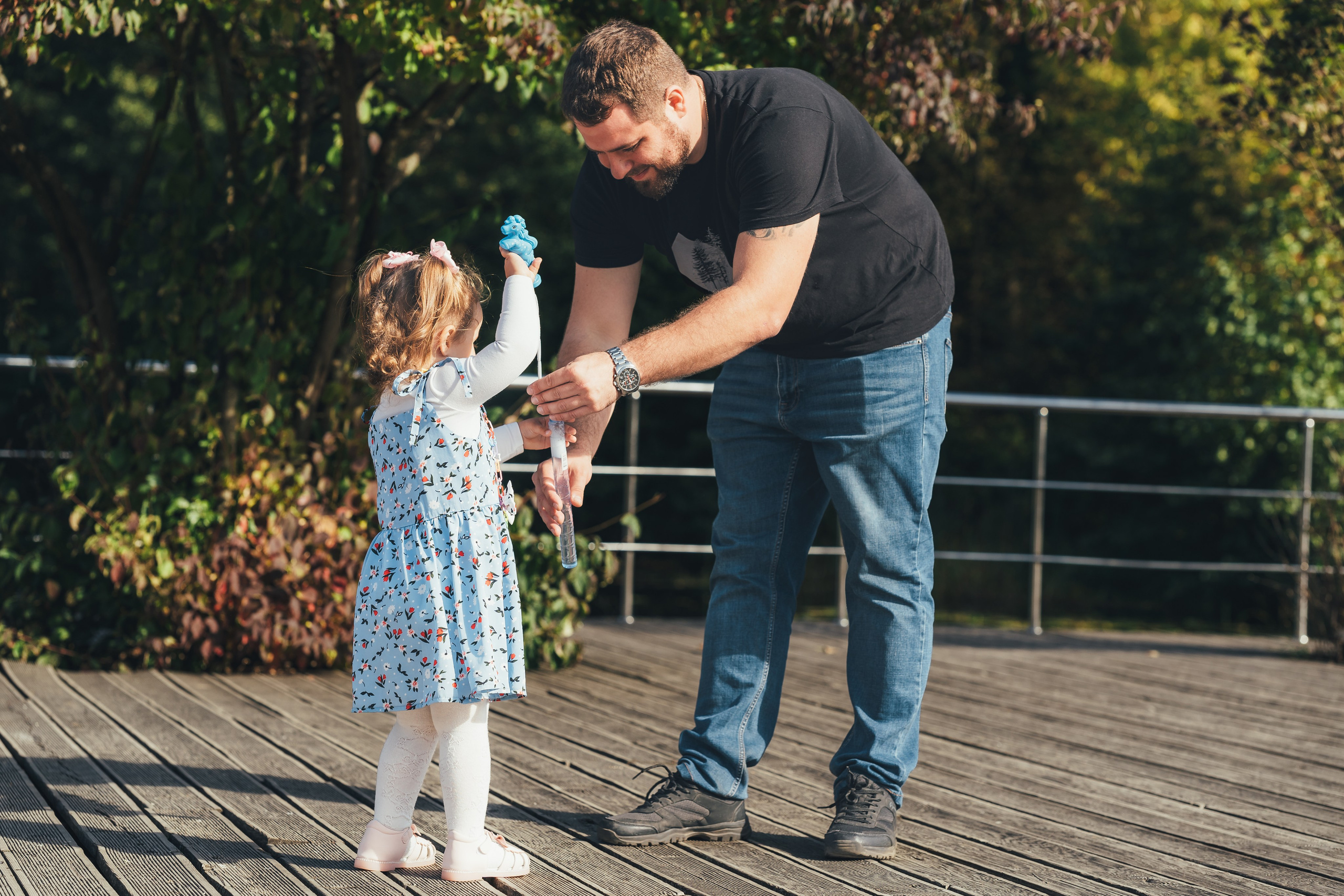 Денис с дочкой, Балашиха, парк Пехорка. Наталья Дукалова фотограф Щелково Королев Пушкино Москва Балашиха