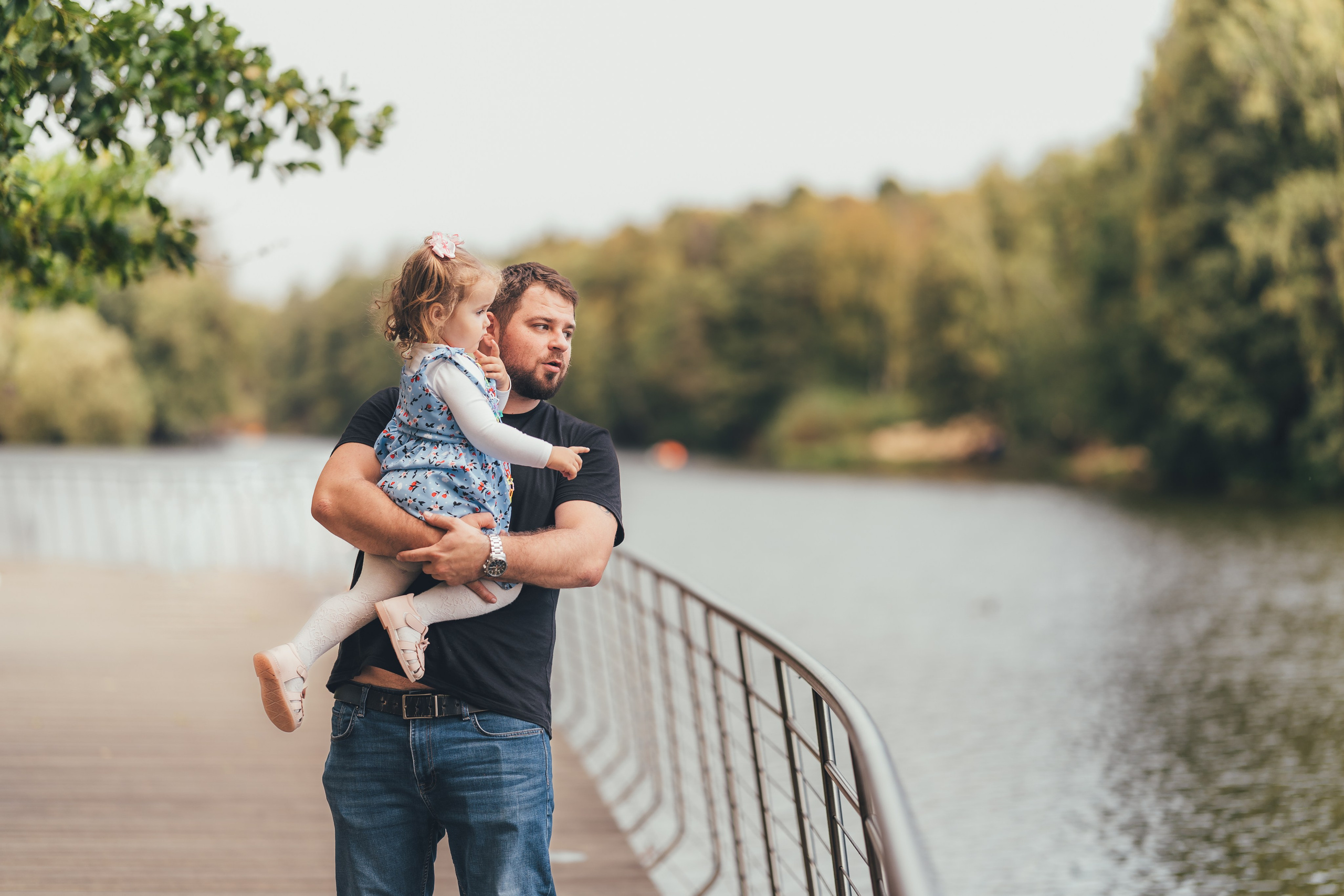 Денис с дочкой, Балашиха, парк Пехорка. Наталья Дукалова фотограф Щелково Королев Пушкино Москва Балашиха
