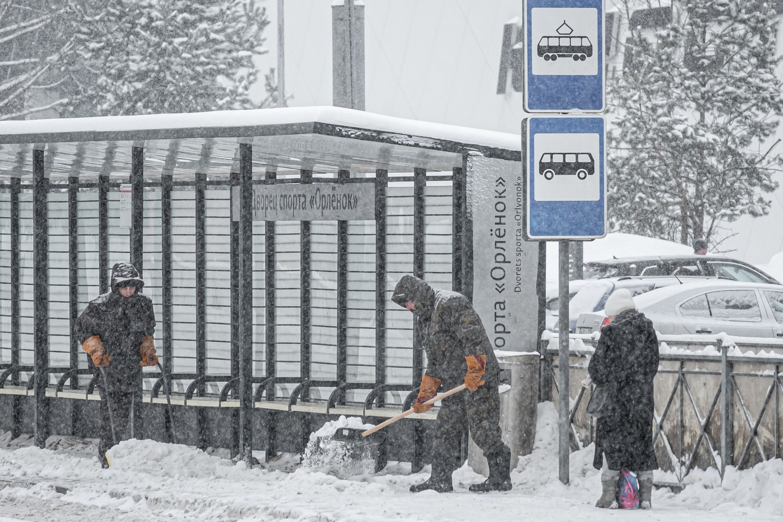 Снегопад. Репортажный фотограф