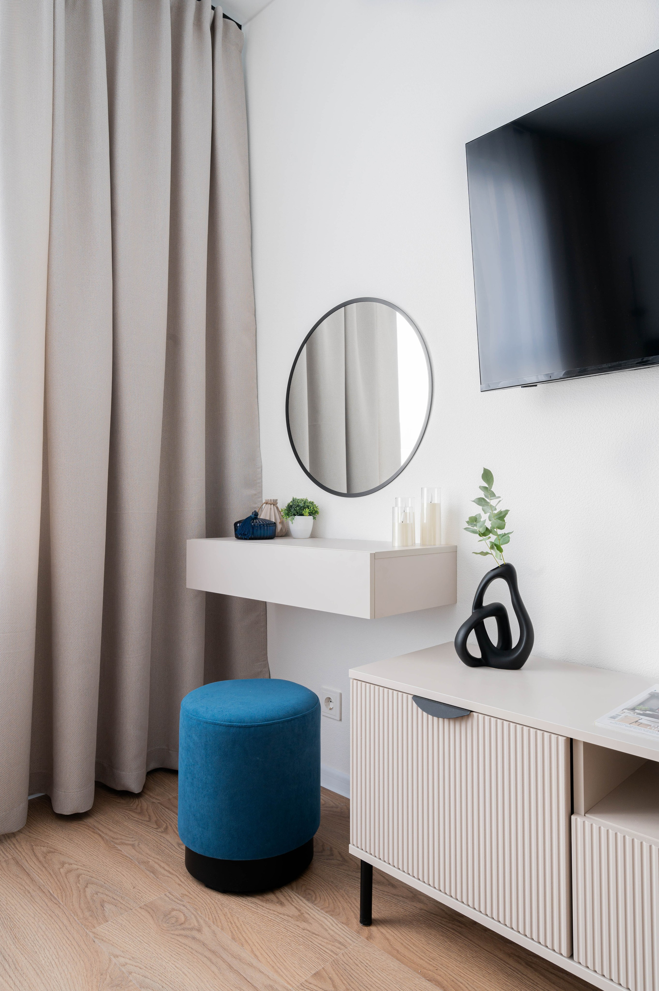 Съемка студии для посуточной аренды ЖК «Волга Парк». Интерьерный фотограф в Ярославле. Вероника Лазыкина