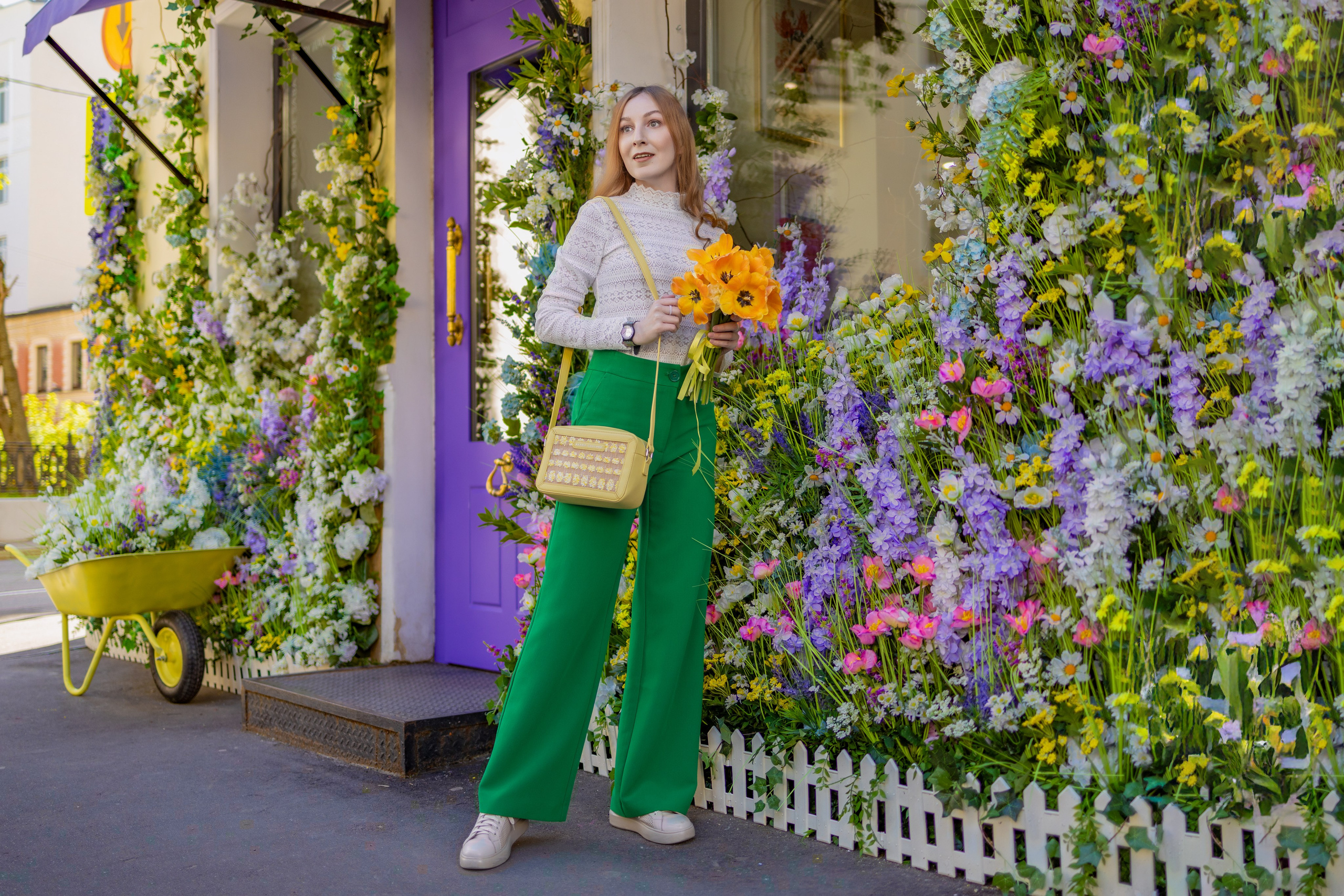 Весенняя прогулка с Еленой по Патриаршим. Репортажный, семейный и студийный фотограф в Москве Демин Алексей
