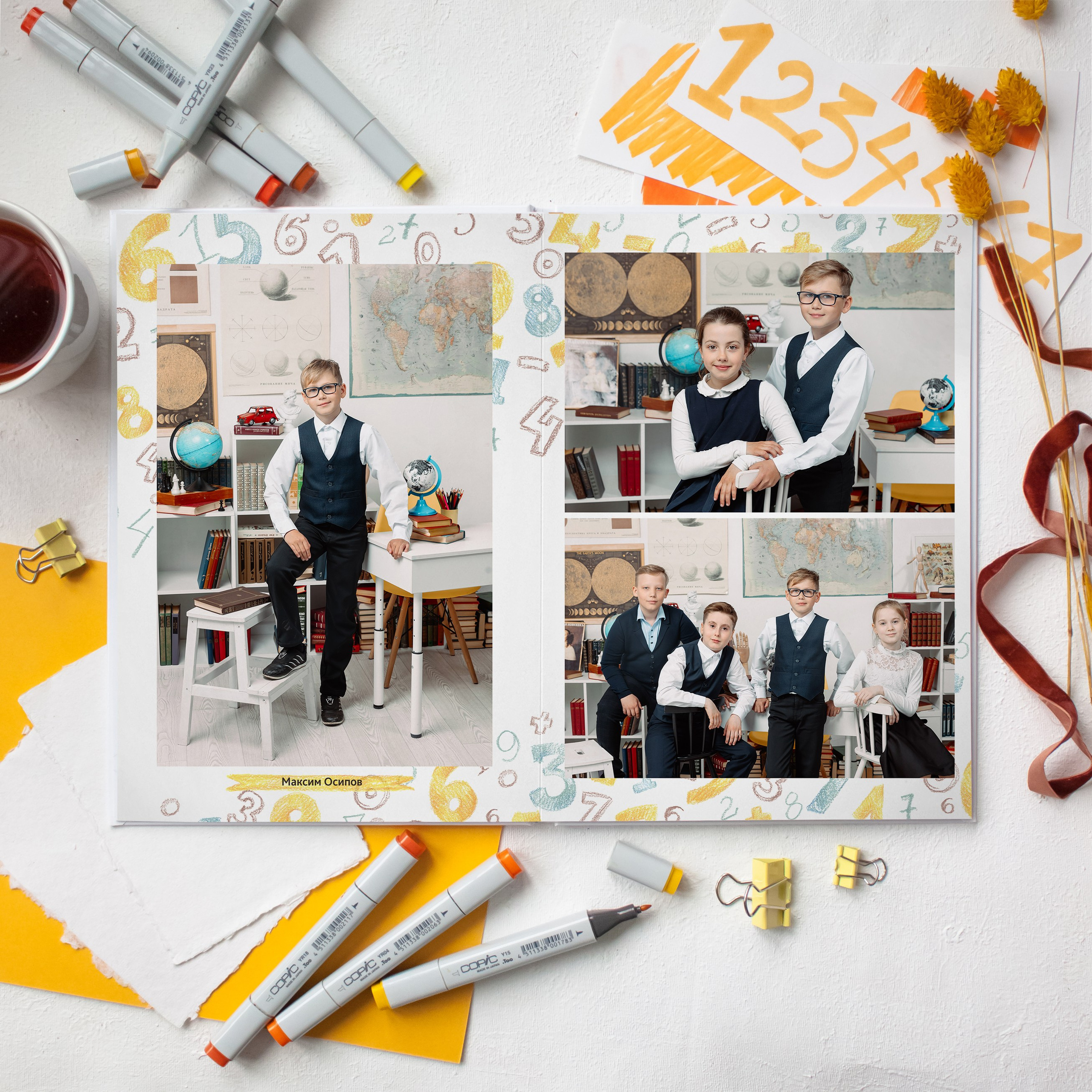 Выпускной альбом «Дайте 2» для начальной школы. REPEYBOOK | Выпускные альбомы для детского сада и класса