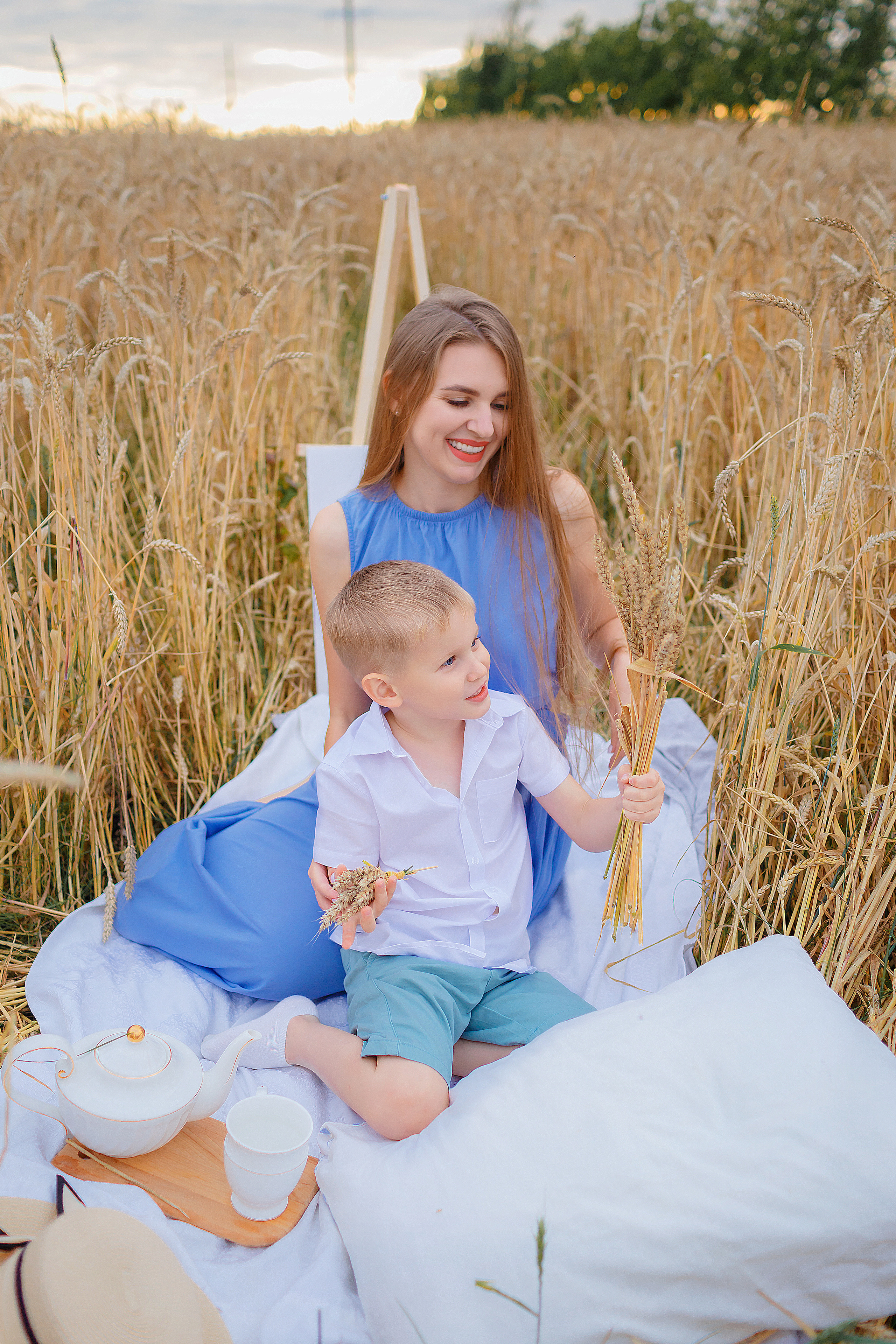 Татьяна и Егор в колосках. Детский и семейный фотограф в Пензе Лена бешенова
