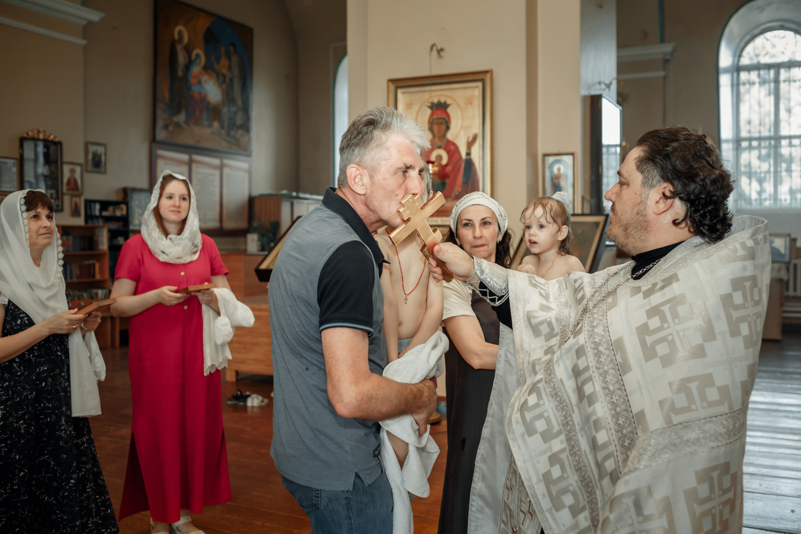 Крещение братика и сестрёнки_Весёловка. Детский и семейный фотограф в Пензе Лена бешенова