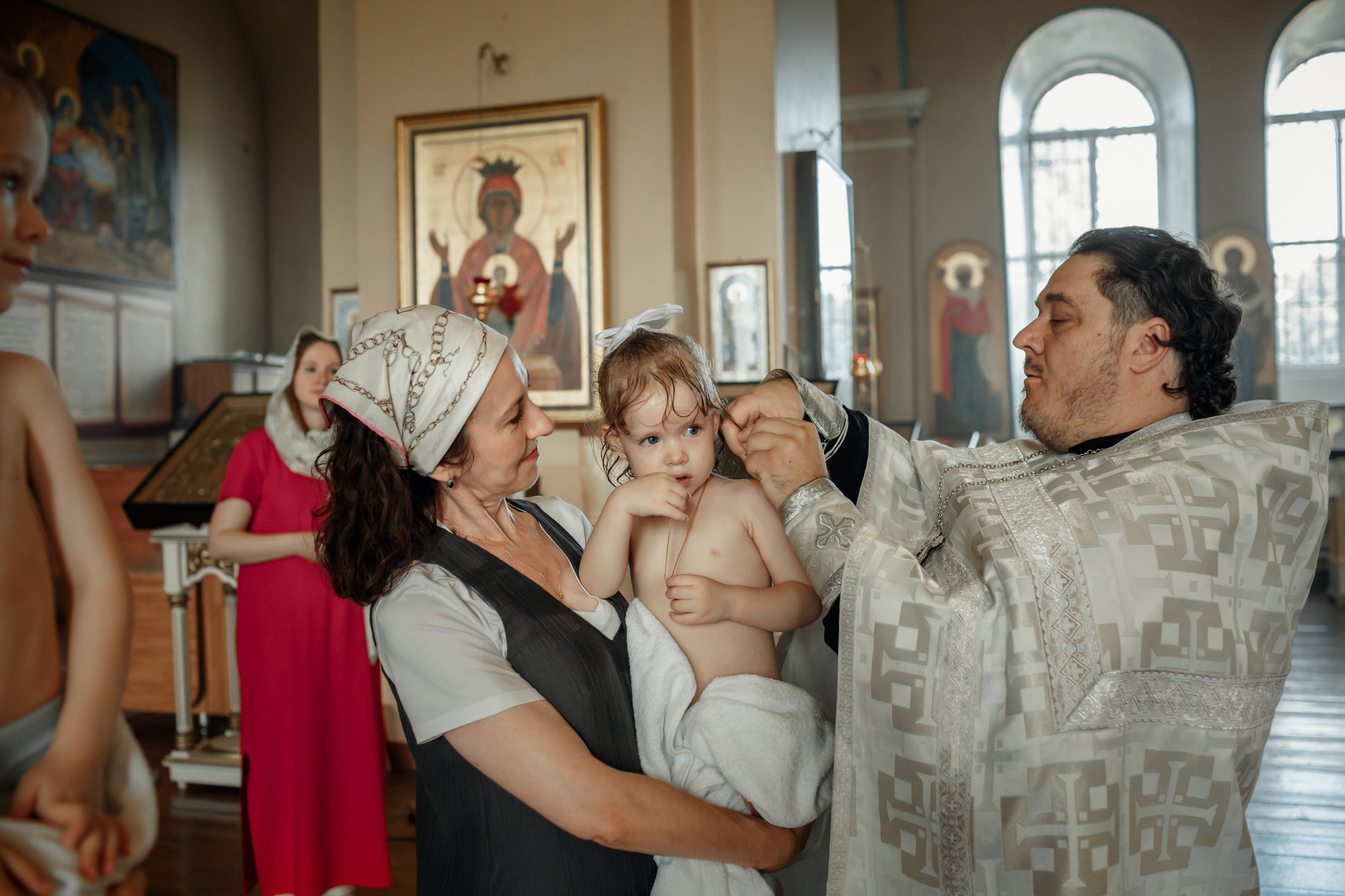 Крещение братика и сестрёнки_Весёловка. Детский и семейный фотограф в Пензе Лена бешенова