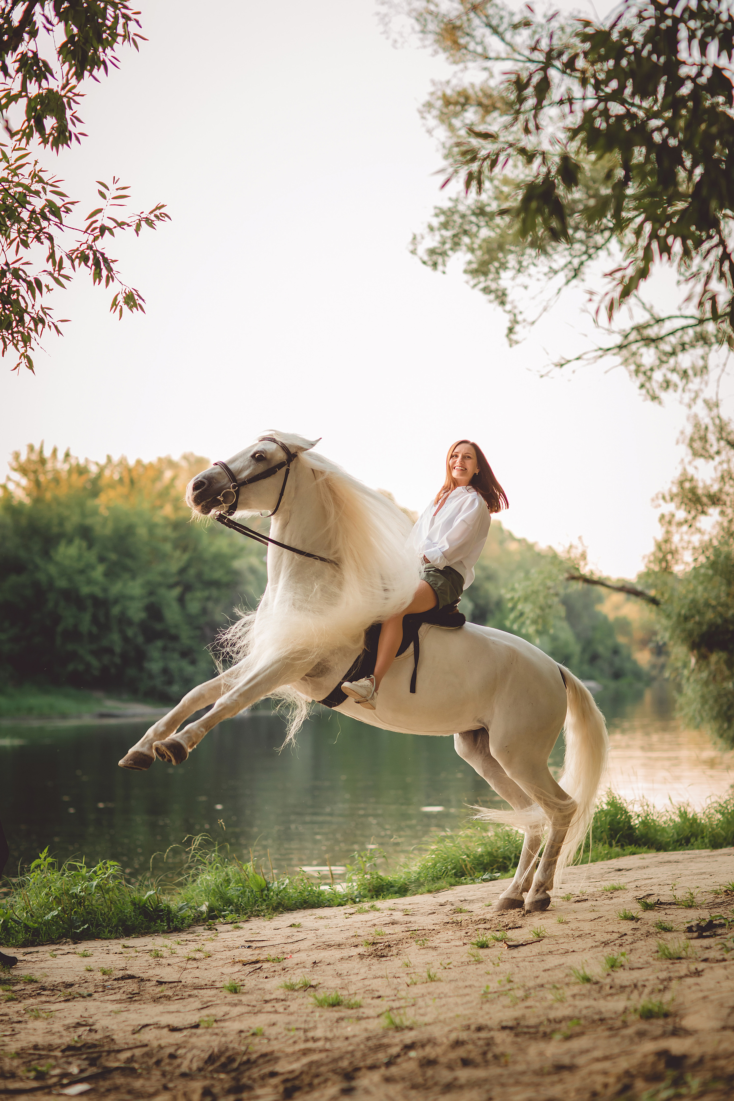 Семейная с лошадью. Детский и семейный фотограф в Пензе Лена бешенова