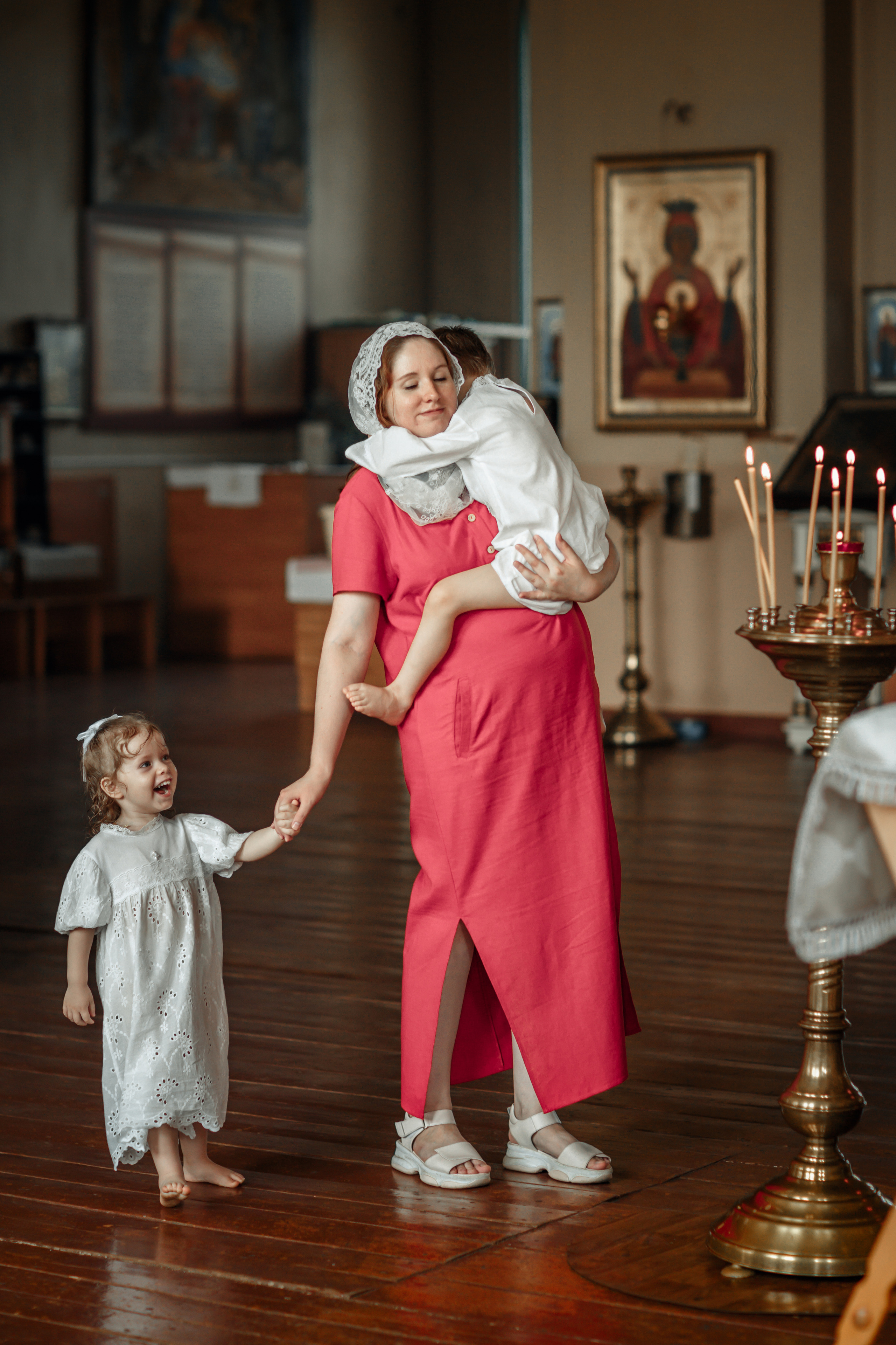 Крещение братика и сестрёнки_Весёловка. Детский и семейный фотограф в Пензе Лена бешенова