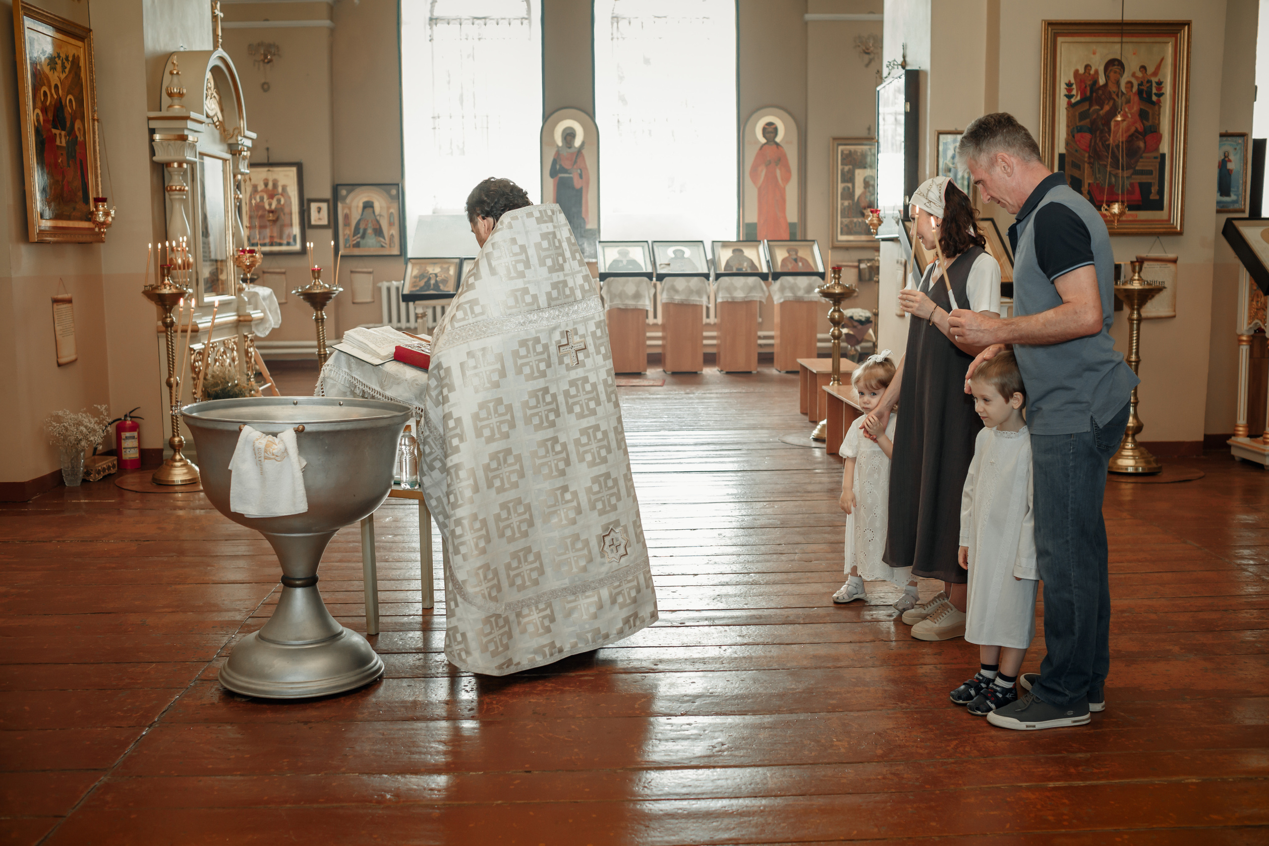 Крещение братика и сестрёнки_Весёловка. Детский и семейный фотограф в Пензе Лена бешенова