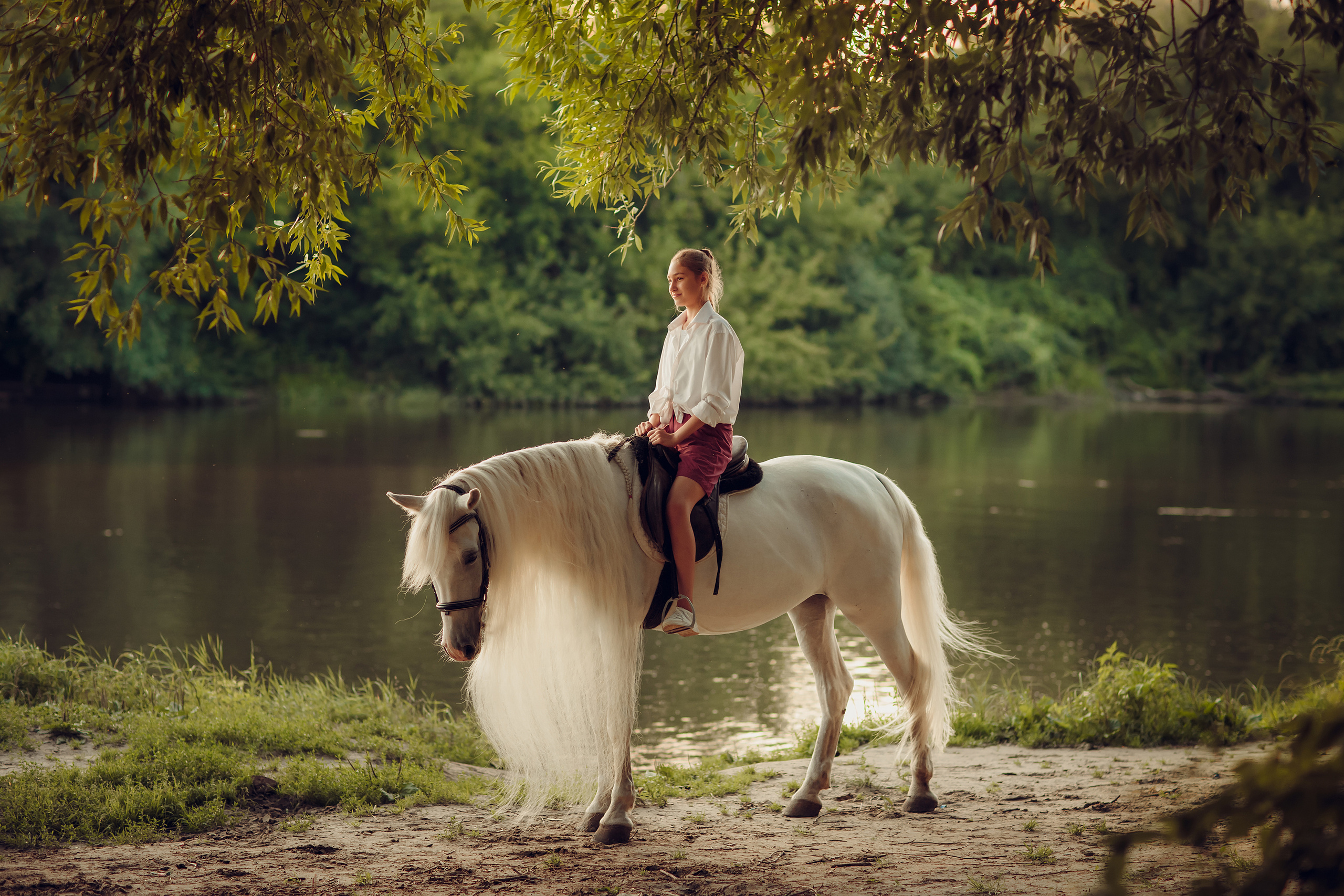 Семейная с лошадью. Детский и семейный фотограф в Пензе Лена бешенова