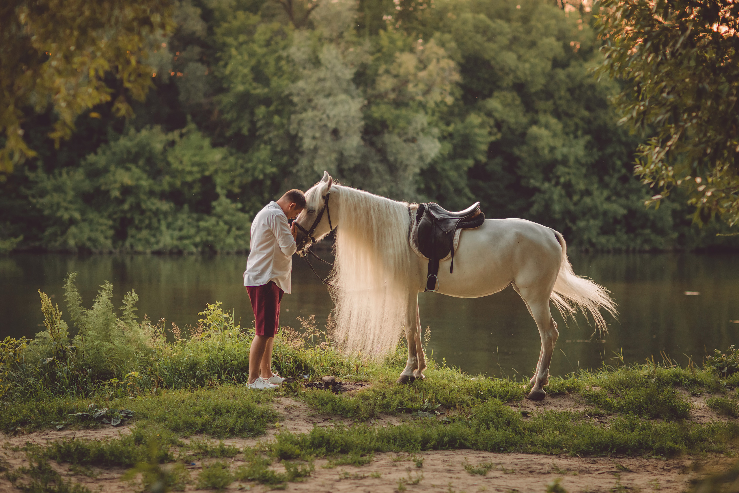 Семейная с лошадью. Детский и семейный фотограф в Пензе Лена бешенова