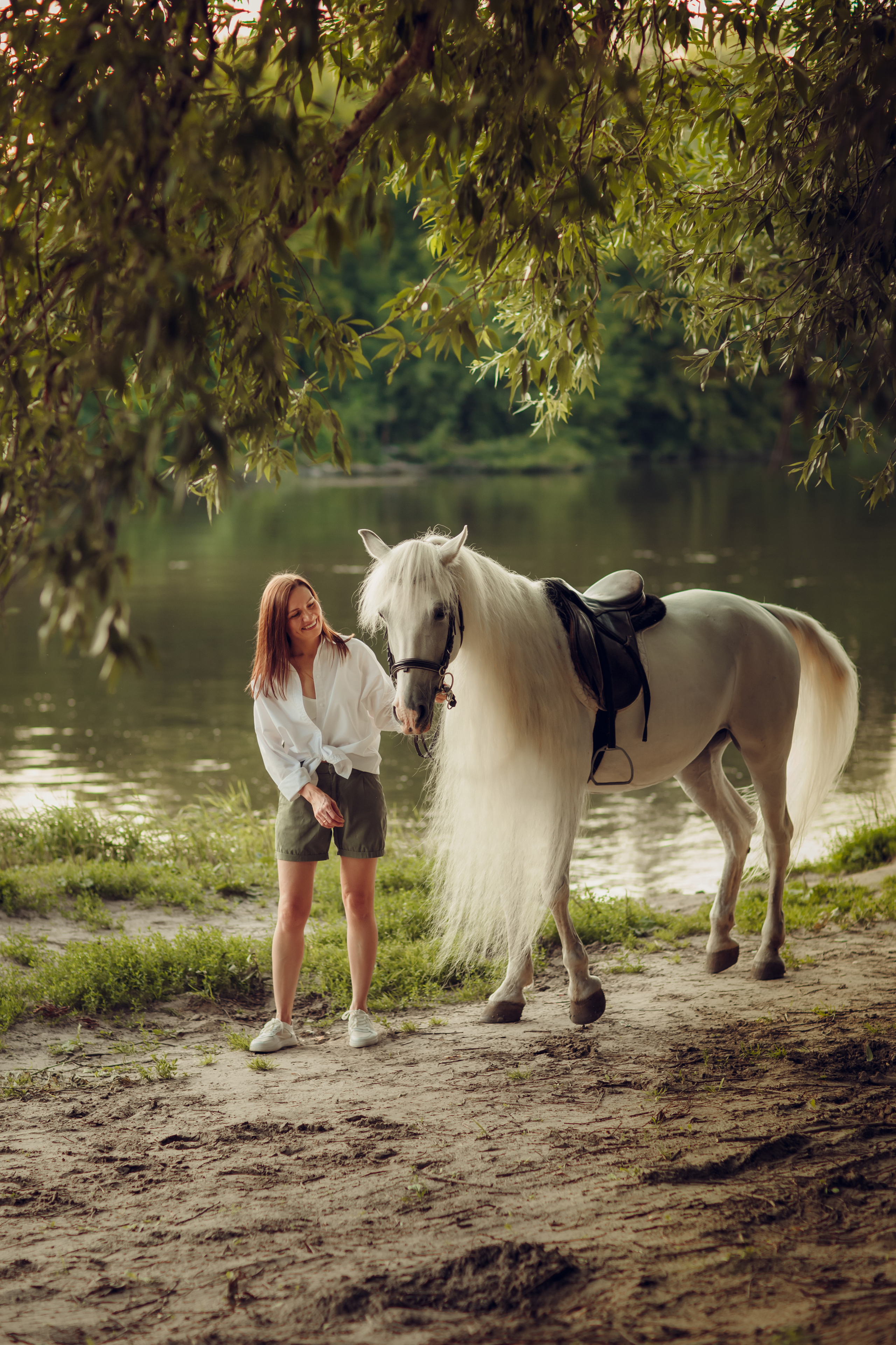Семейная с лошадью. Детский и семейный фотограф в Пензе Лена бешенова
