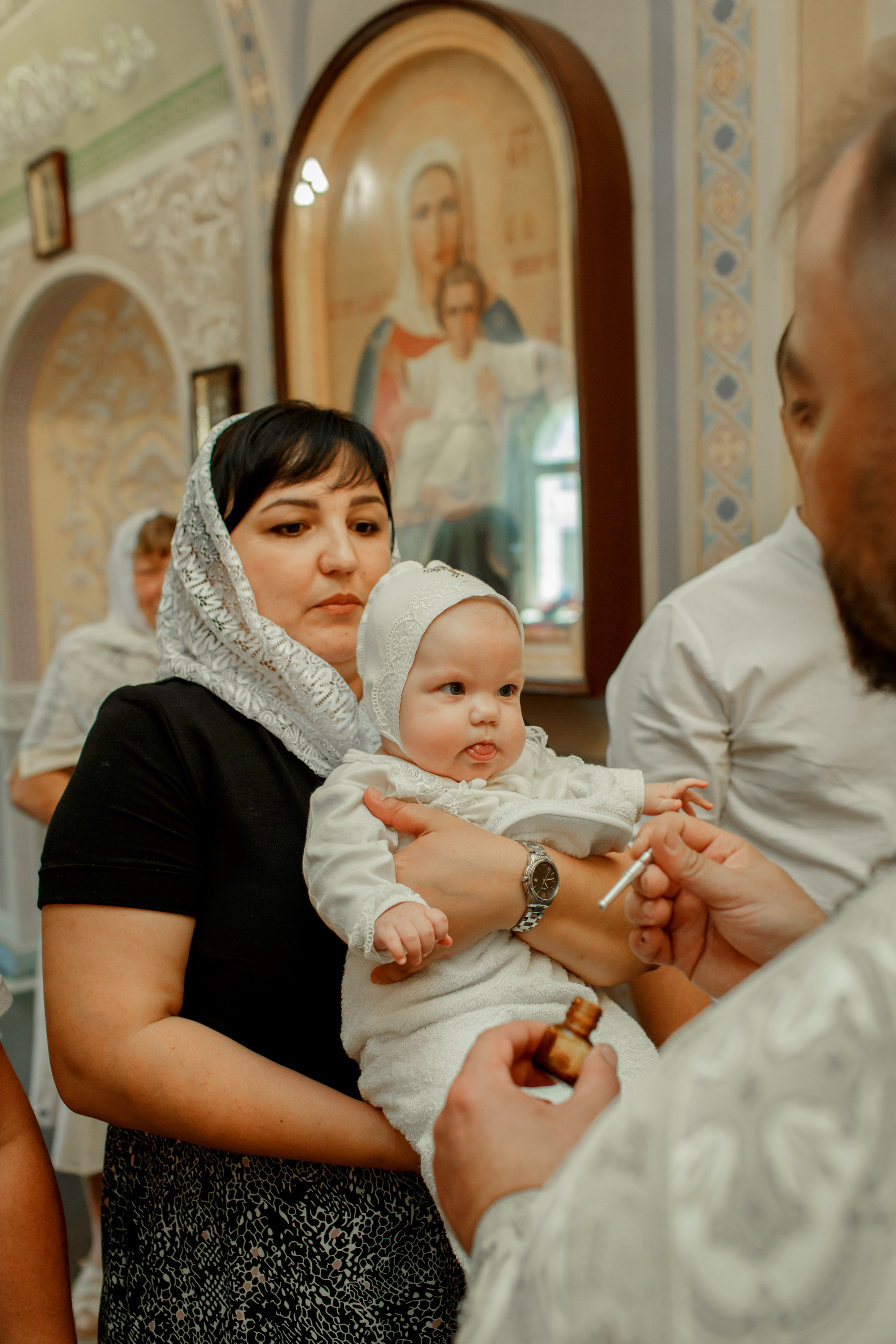 Крещение малышки, Валяевка. Детский и семейный фотограф в Пензе Лена бешенова