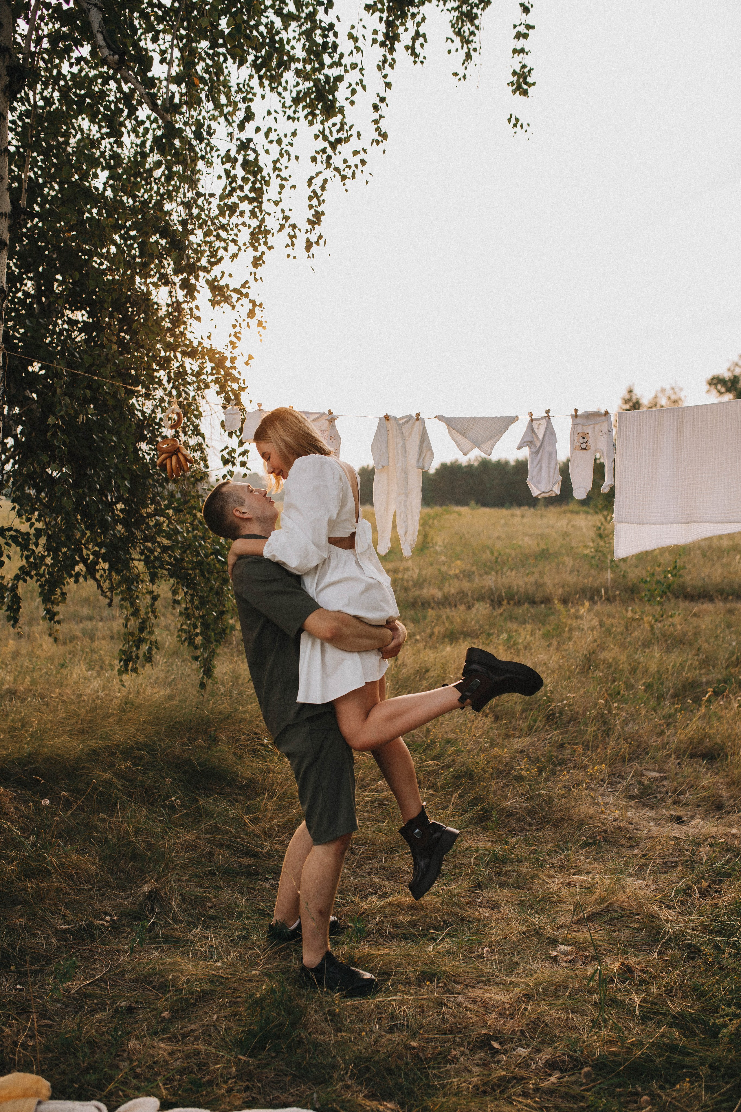 Семейный вечер в деревне. Свадебный фотограф Новосибирск