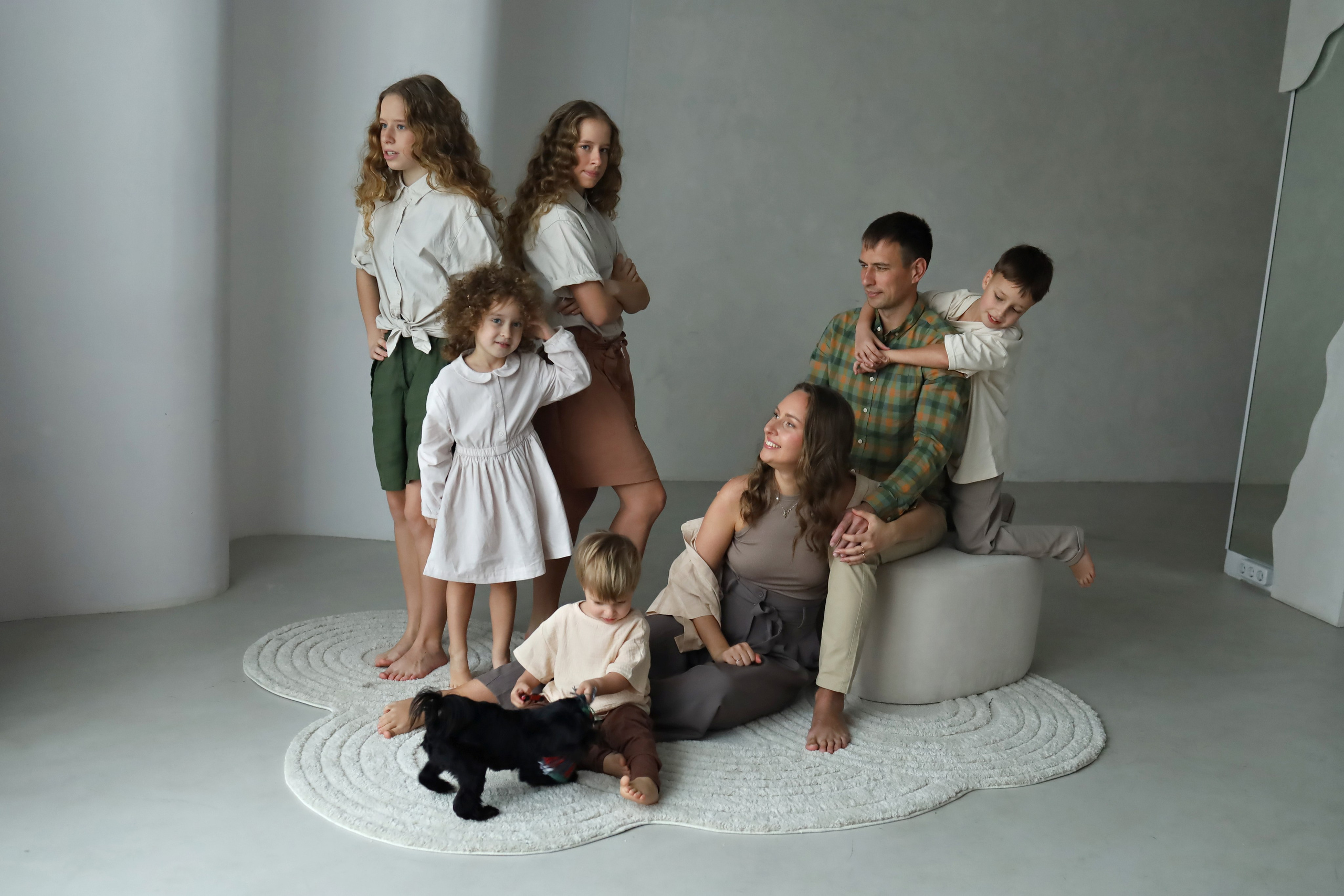 Большая семья (МК Насти Околот). Семейный фотограф в Казани Римма Гатауллина