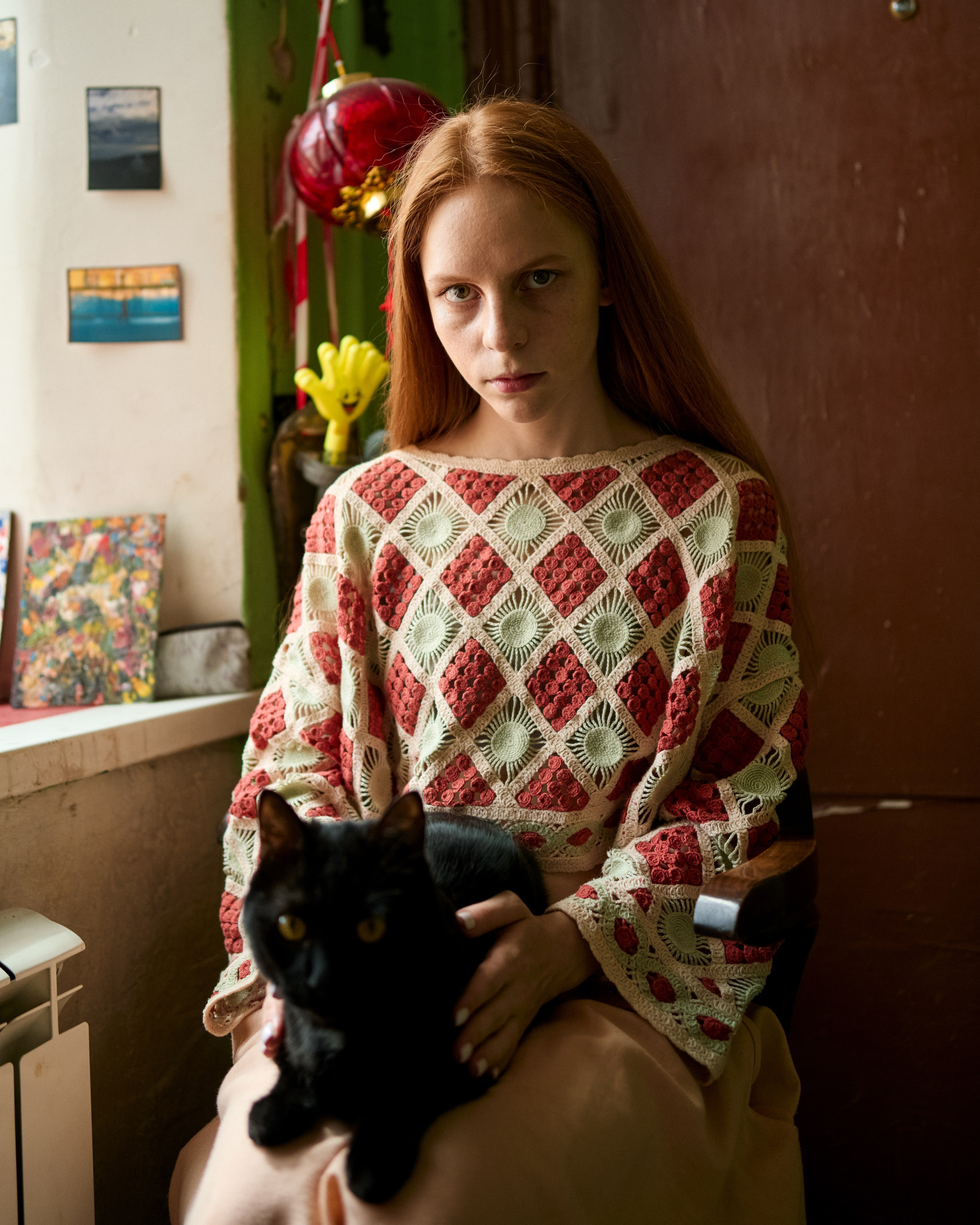 Креативная фотосъемка дома с котом