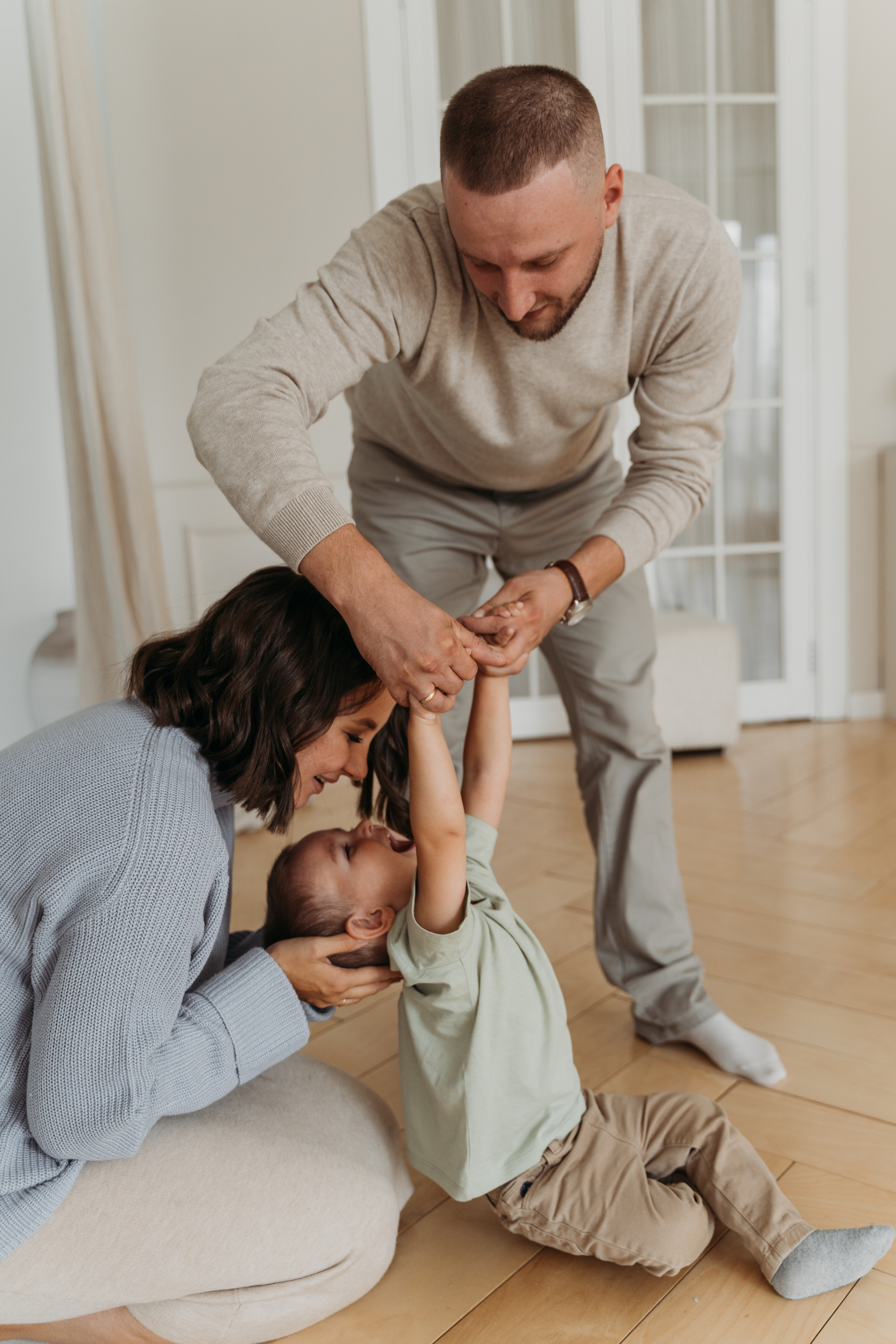 Кирилл, Полина и Лёва