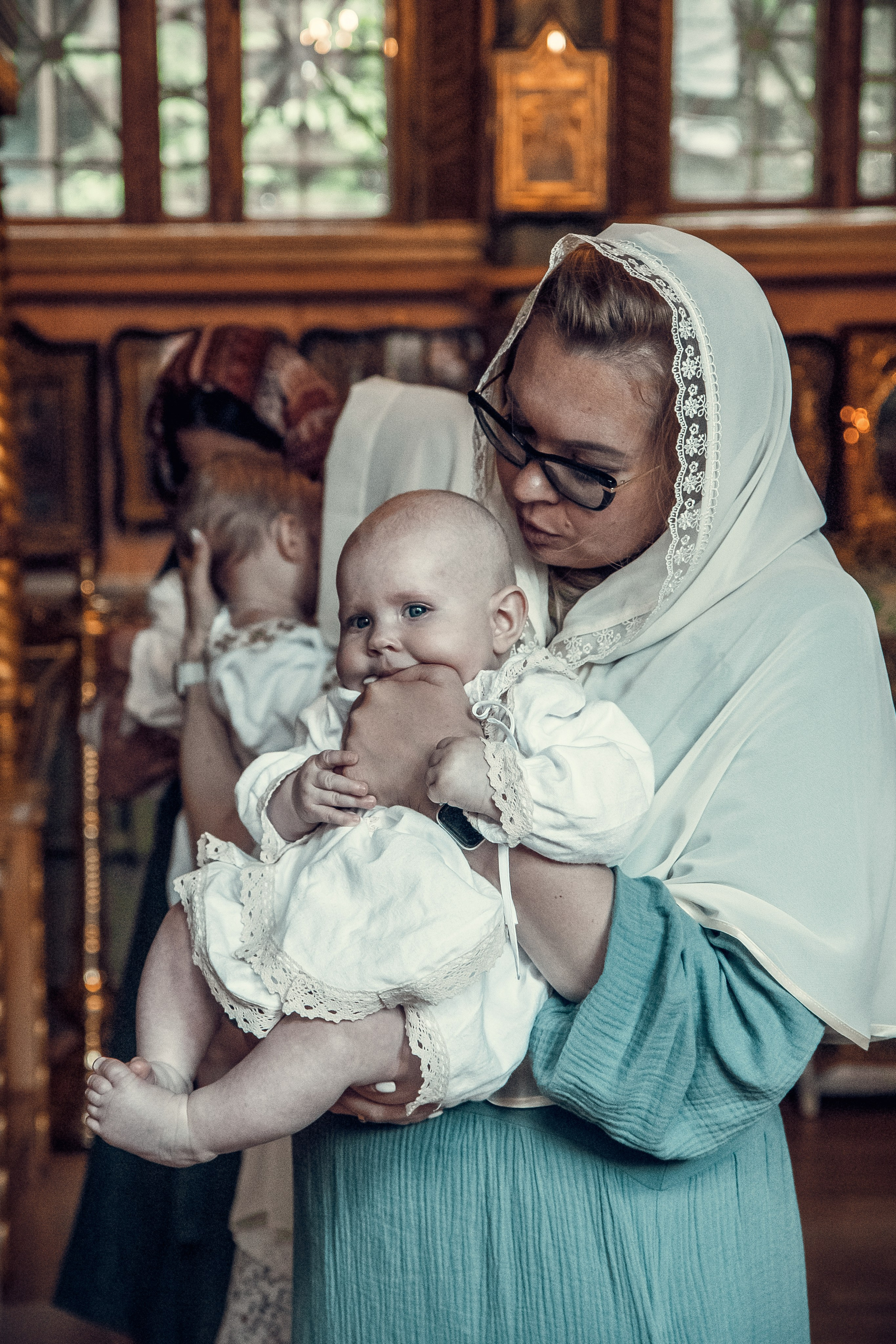 Таинство Крещения Алёны в Церкви Сретения Господня. Детский и семейный фотограф в Пушкино, Мытищи, Москва Сергеева Светлана