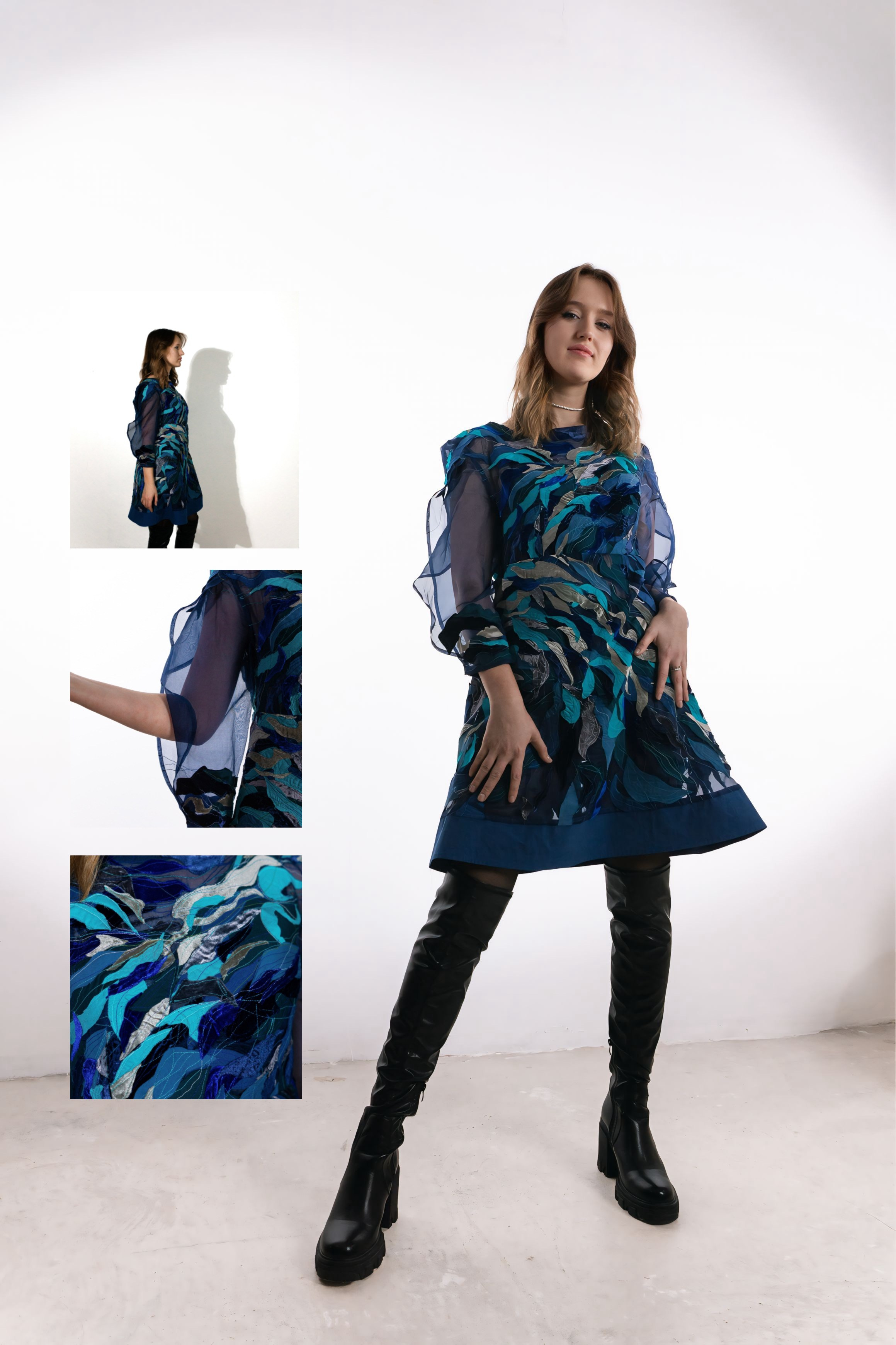 Съёмка дизайнерского платья. Женский фотограф Омск, Екатерина Петрова