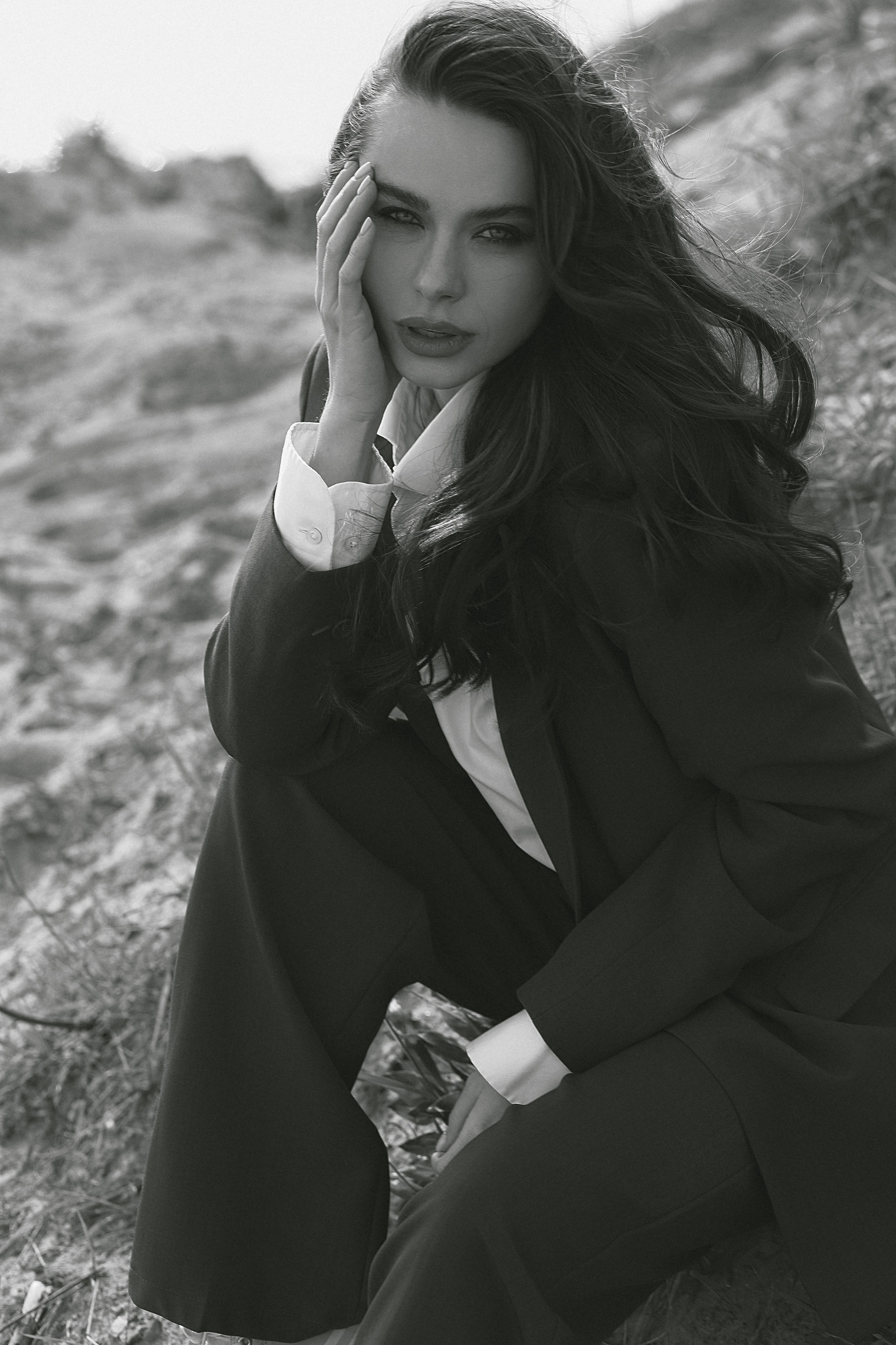 Мария, съемка на берегу