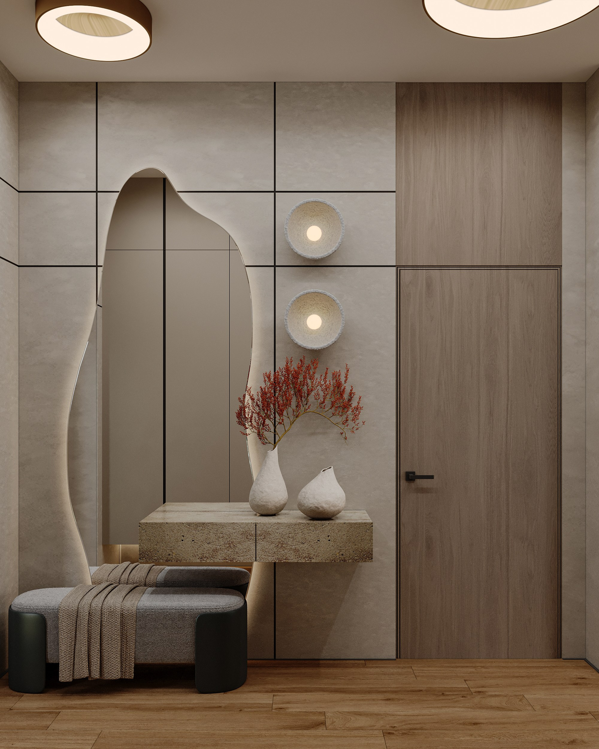 Визуализация загородного дома (интерьерная). Королёва Анастасия | 3D визуализатор