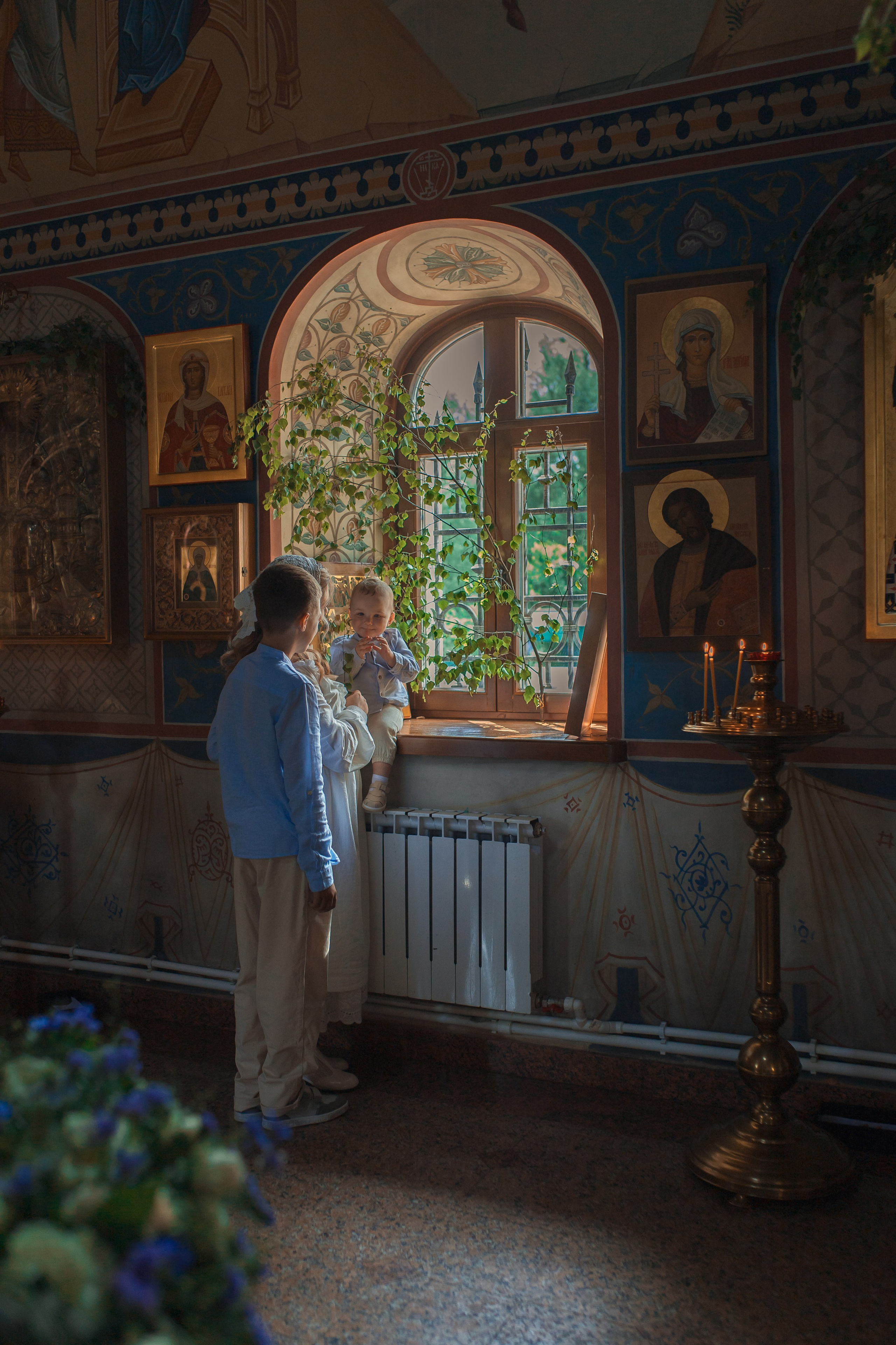 Крещение в Знаменской Церкви г. Переславль Залесский. Профессиональный фотограф в Москве и Мо Мария Шантарёва
