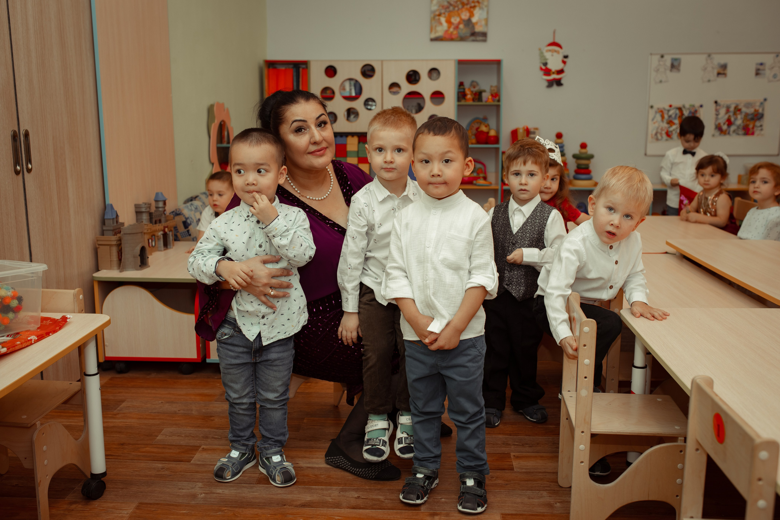 Новогодний утренник в детском саду. Семейный и детский фотограф в Москве Дорогова Екатерина
