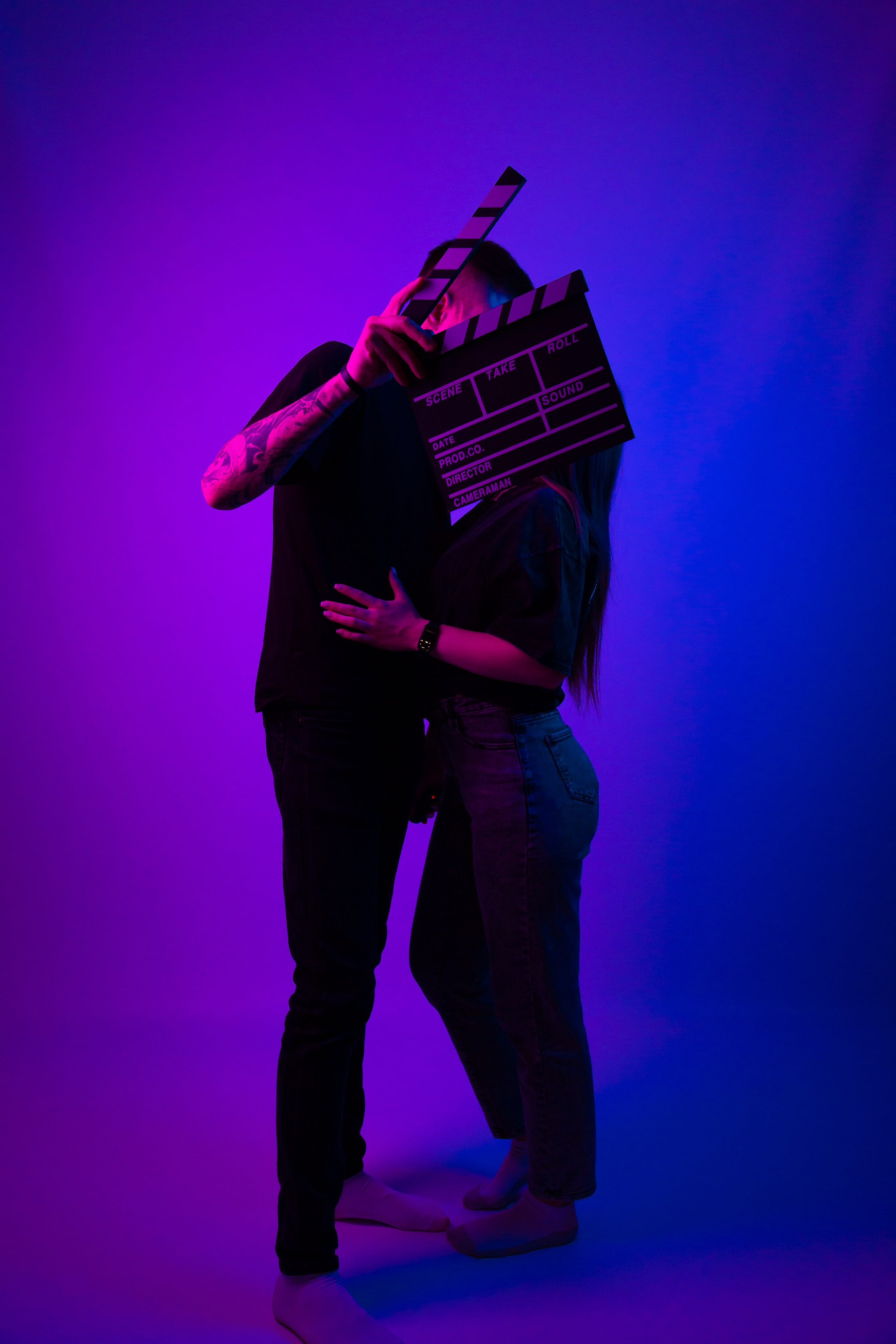 Фотосессия с цветным светом. Фотостудия автопортрета DOUBLE-YOU в Сургуте