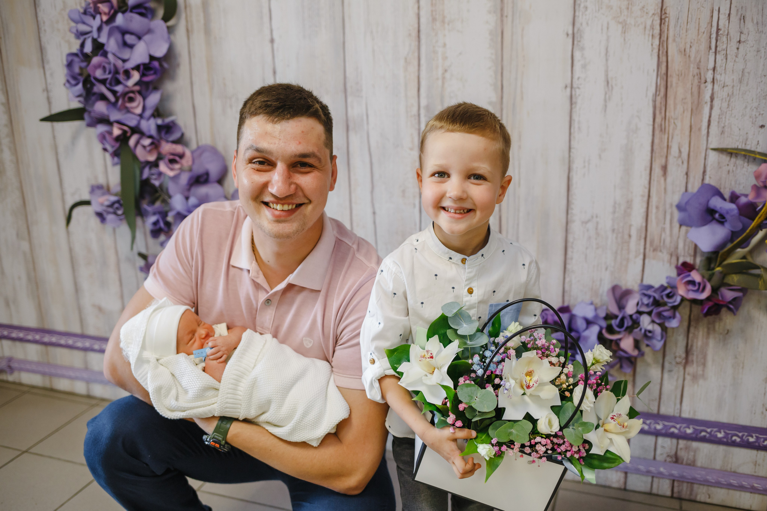 Выписка Анны с малышом Федором. Семейный фотограф Николаева Ольга