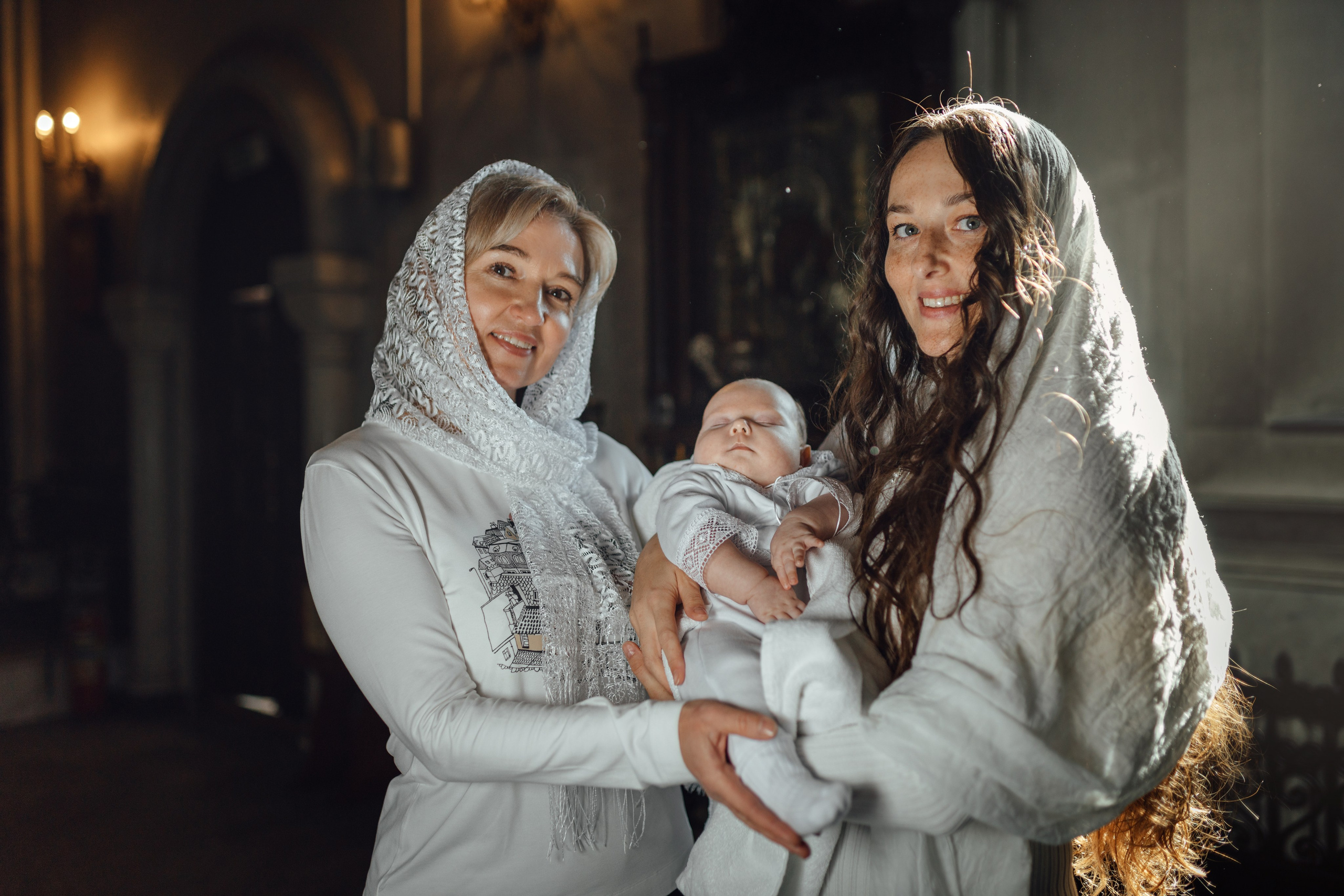 Крещение Тимура храм иконы Всех Скорбящих Радость, октябрь 2024