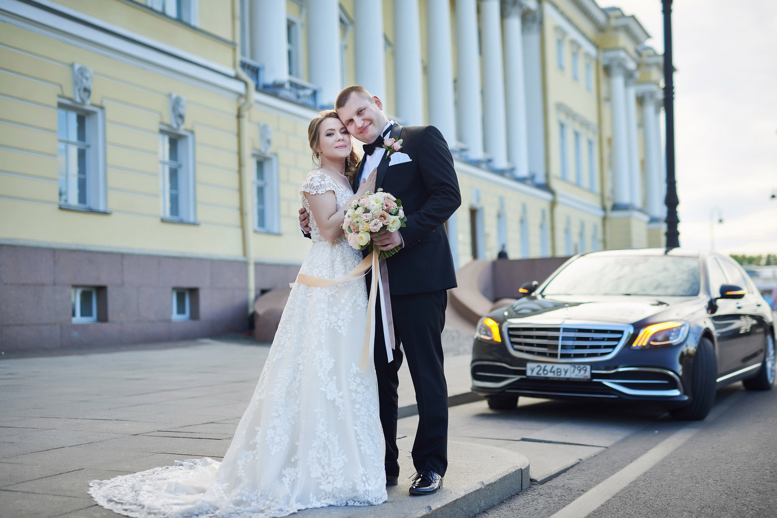 Юлия и Антон (Первый Дворец Бракосочетания, прогулка на Елагином острове). Портретный, семейный и свадебный фотограф в Санкт-Петербурге и в Пушкине Ширяев Денис