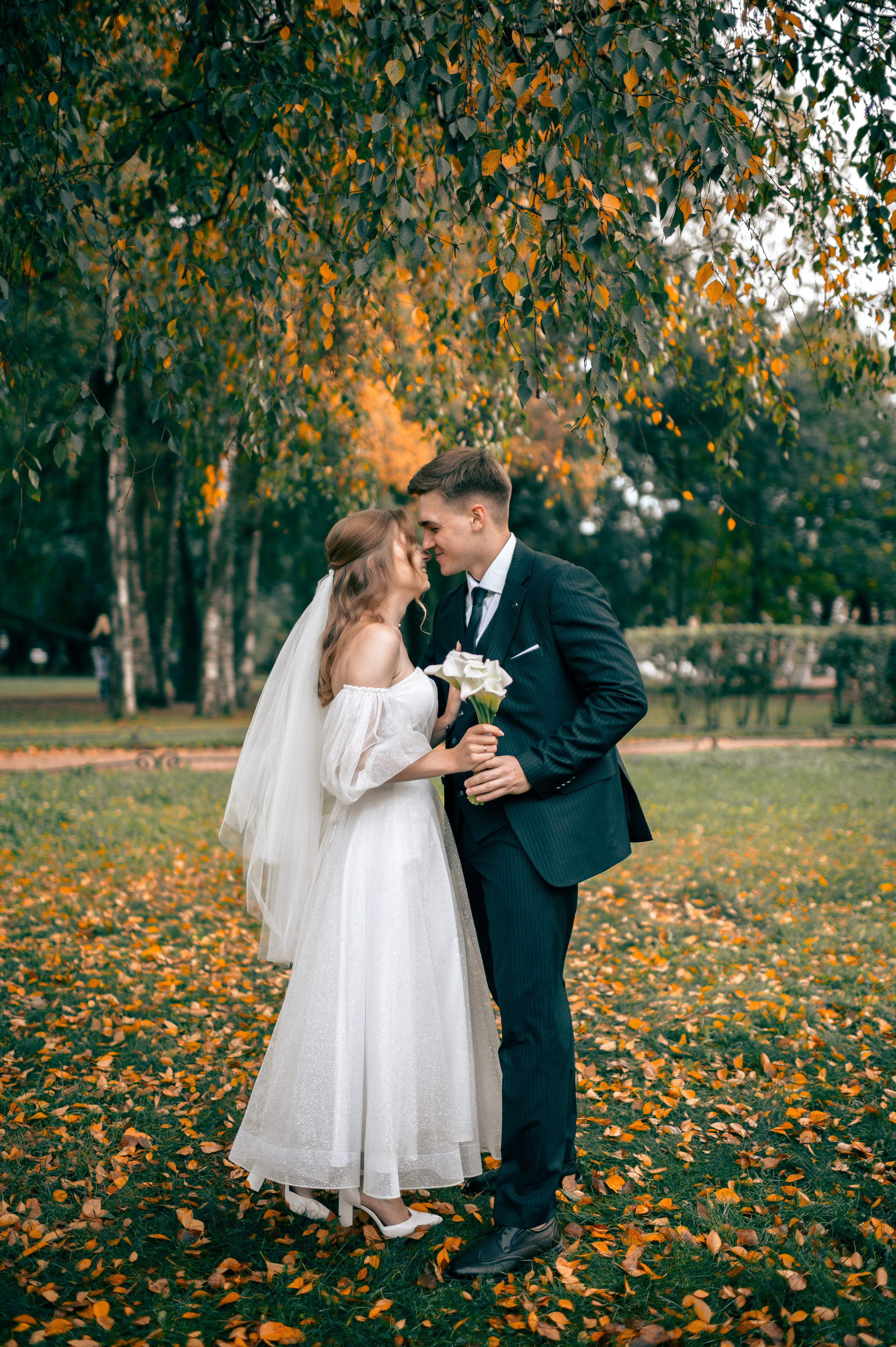 Анастасия и Михаил (Второй Дворец Бракосочетания на Фурштатской улице 52, фотосессия в Таврическом парке). Портретный, семейный и свадебный фотограф в Санкт-Петербурге и в Пушкине Ширяев Денис