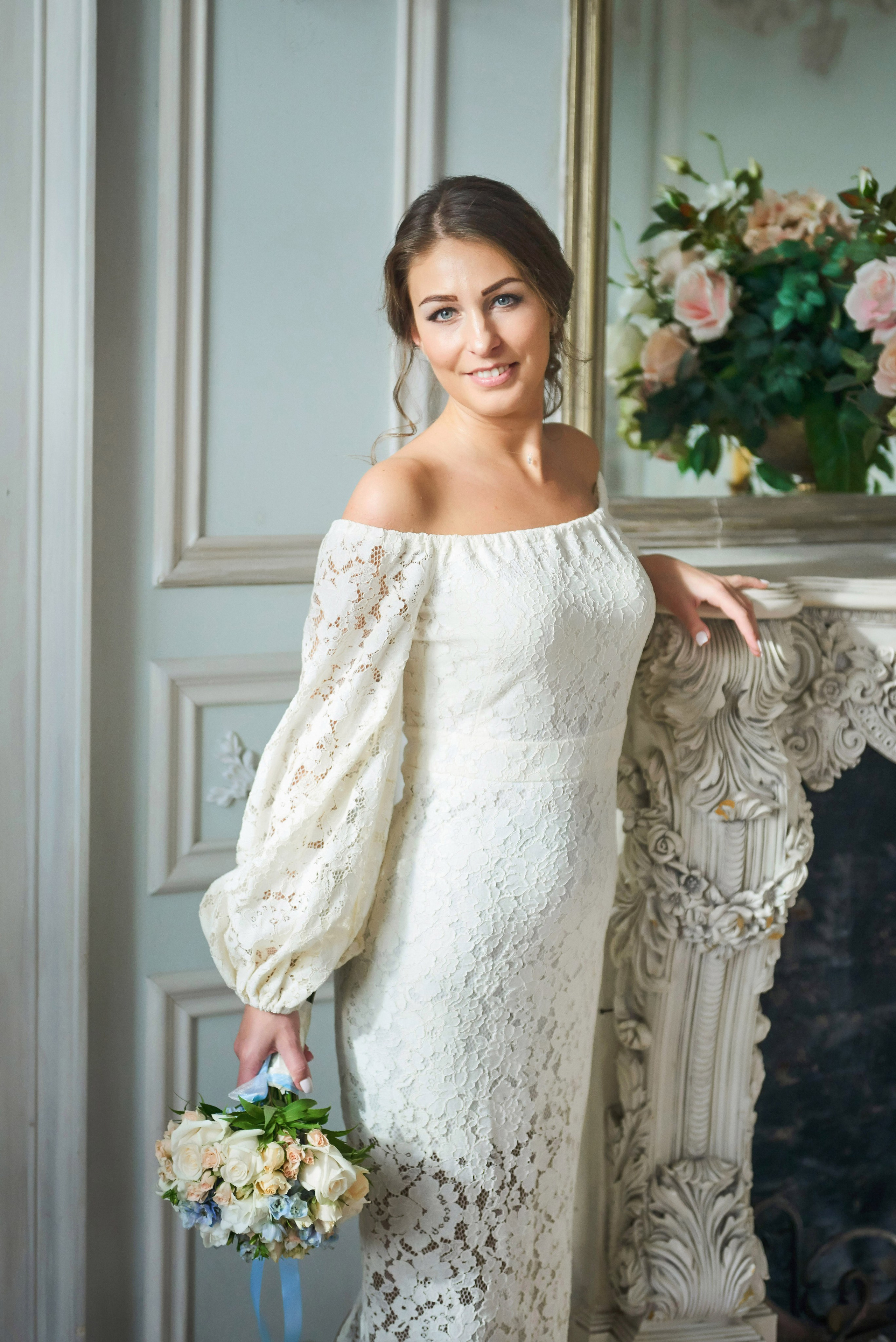 Свадебная фотосессия в студии. Портретный, семейный и свадебный фотограф в Санкт-Петербурге и в Пушкине Ширяев Денис