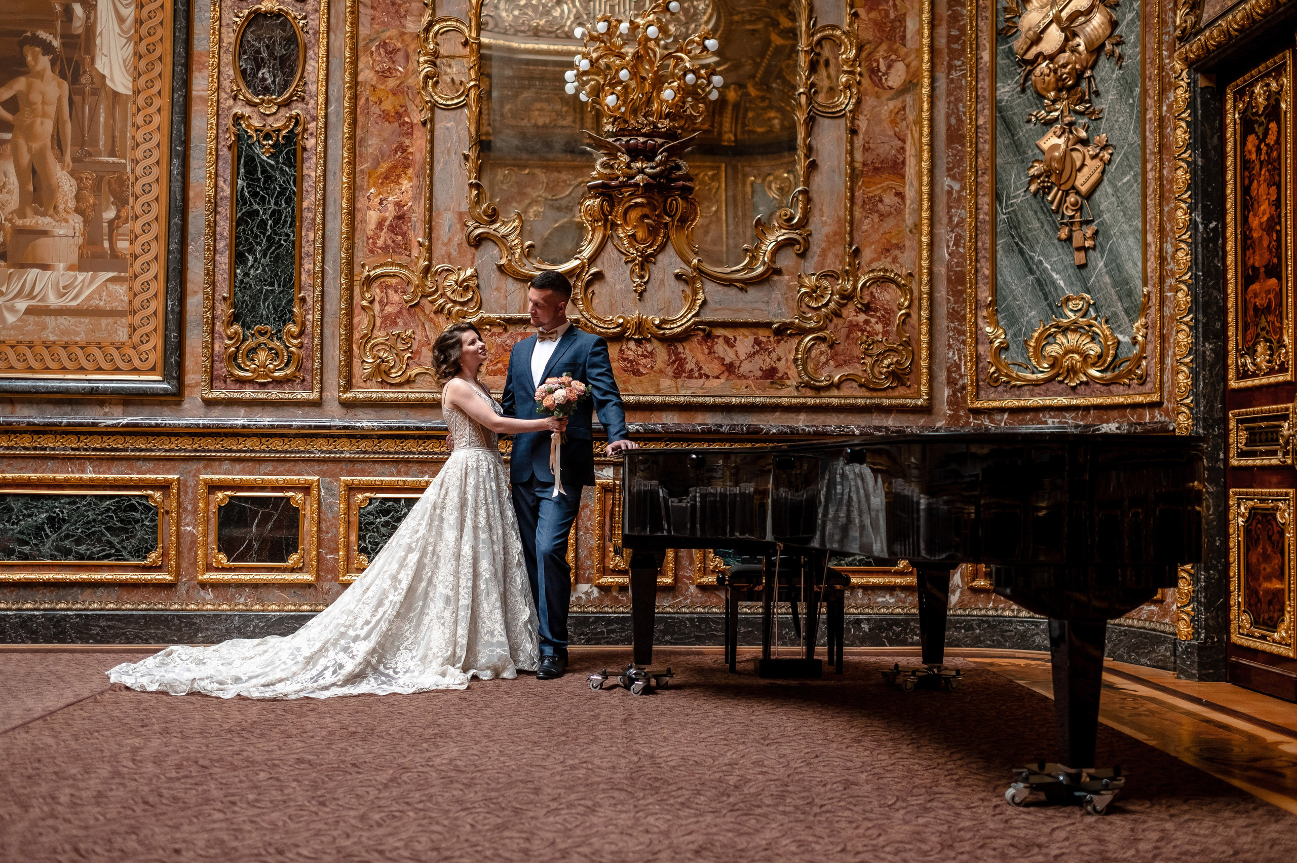 Елена и Дмитрий (свадебная фотосессия в Доме Архитектора — особняке Половцова). Портретный, семейный и свадебный фотограф в Санкт-Петербурге и в Пушкине Ширяев Денис