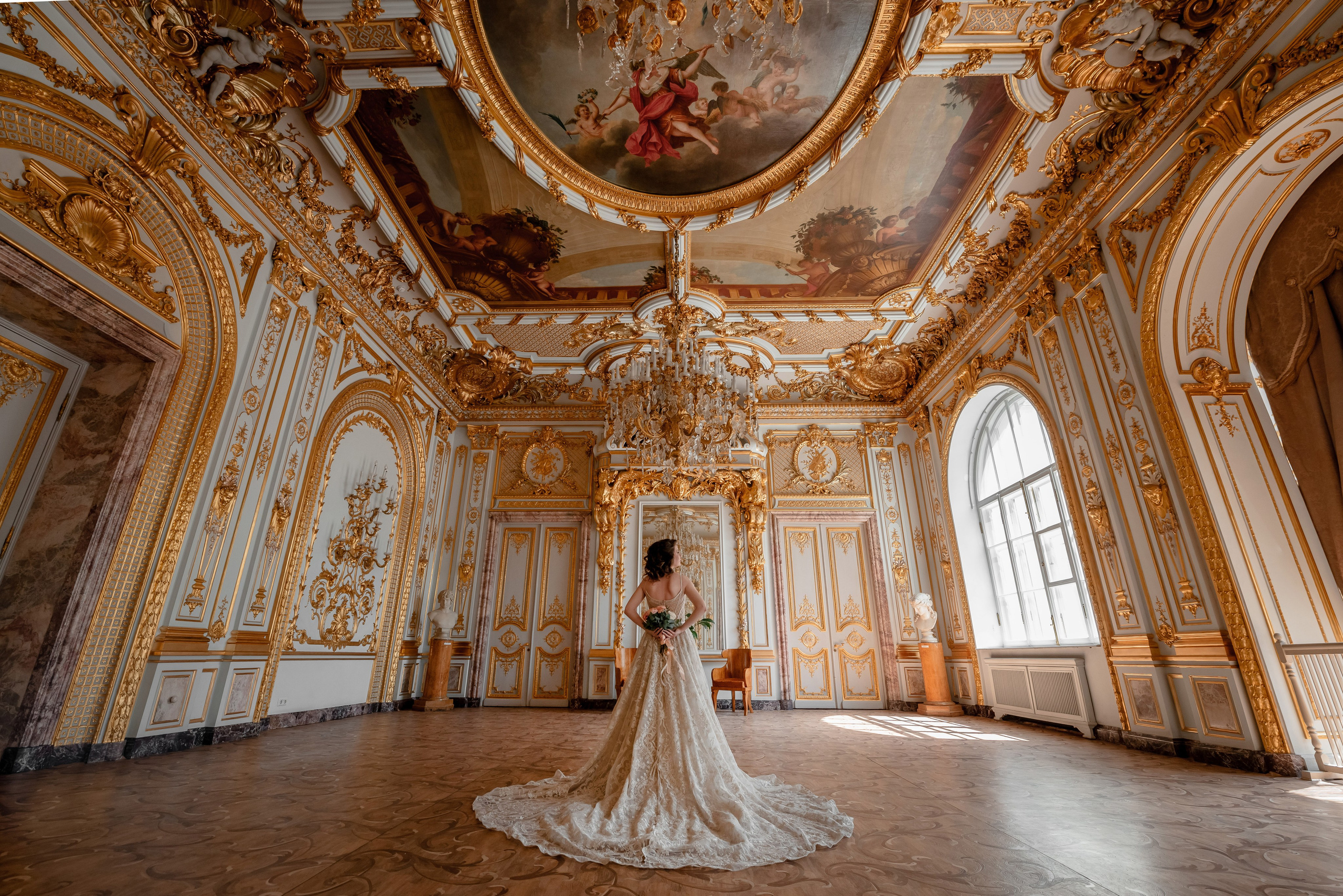 Елена и Дмитрий (свадебная фотосессия в Доме Архитектора — особняке Половцова). Портретный, семейный и свадебный фотограф в Санкт-Петербурге и в Пушкине Ширяев Денис