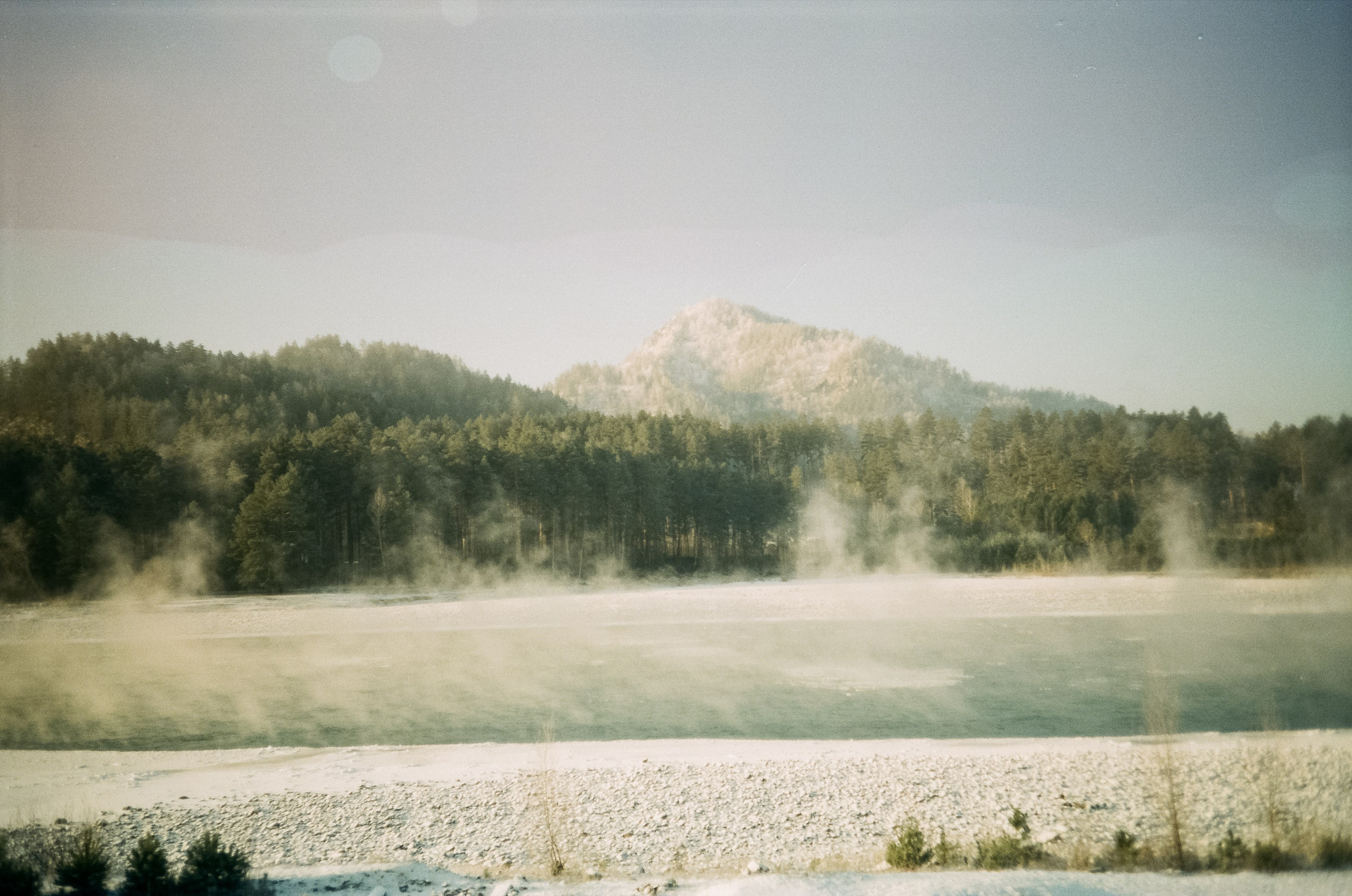 Бережок первый день, мост Бирюзовая Катунь / 10 декабря 2023 года (-25