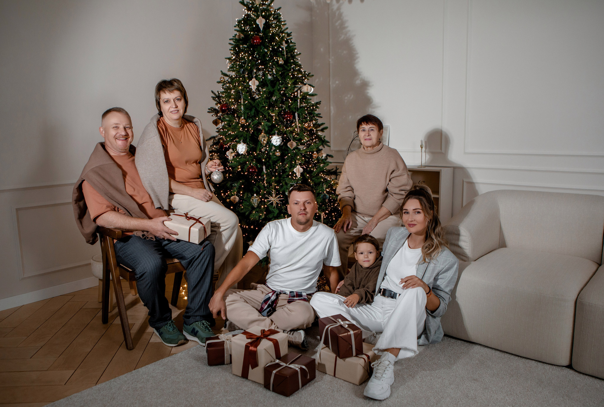 Семейная новогодняя. Свадебный и семейный фотограф Ибрагимова Мария из Екатеринбурга