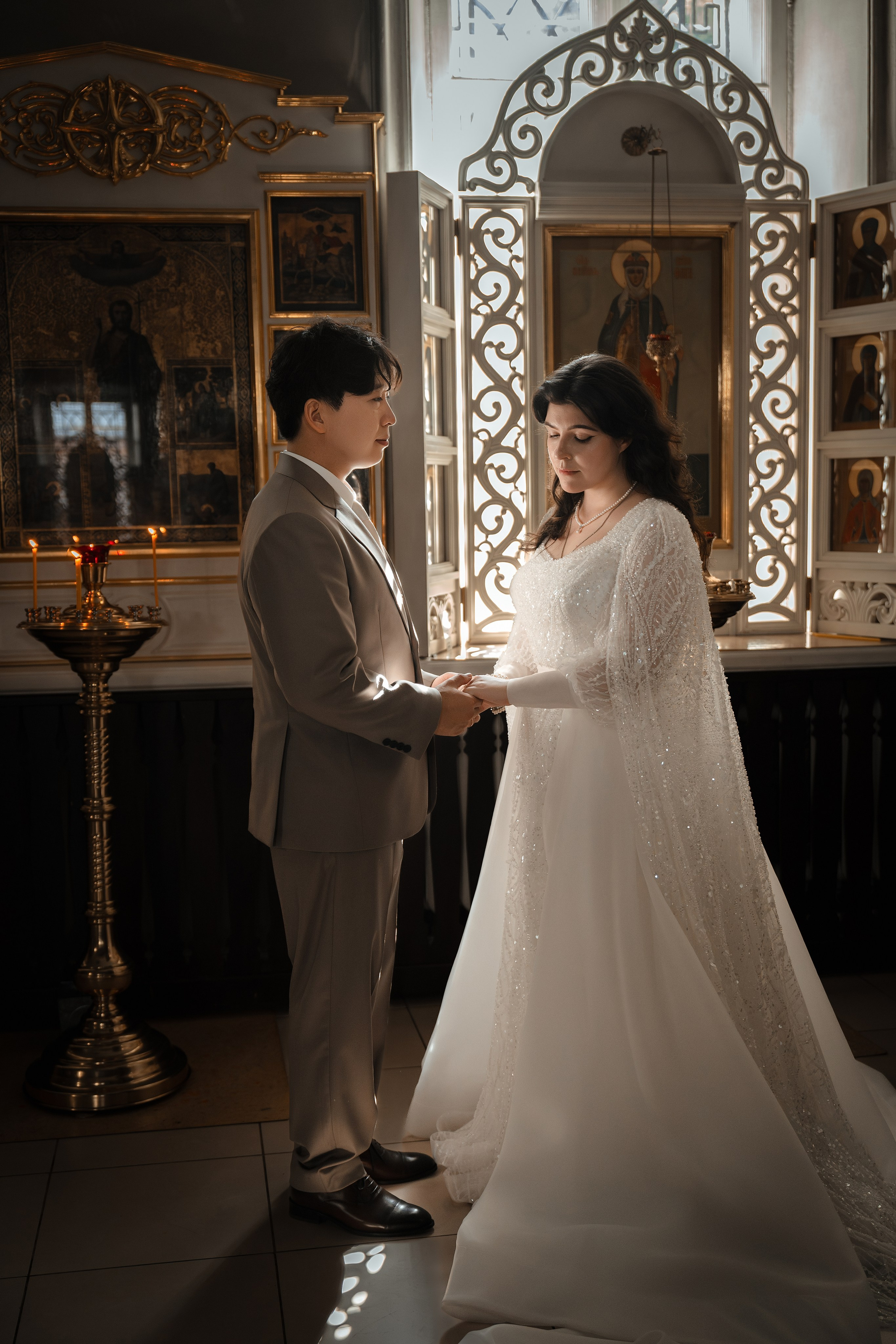 Венчание Марии и Ивана. Фото- и видеосъёмка крещения и венчания. Фотограф на крещение Москва