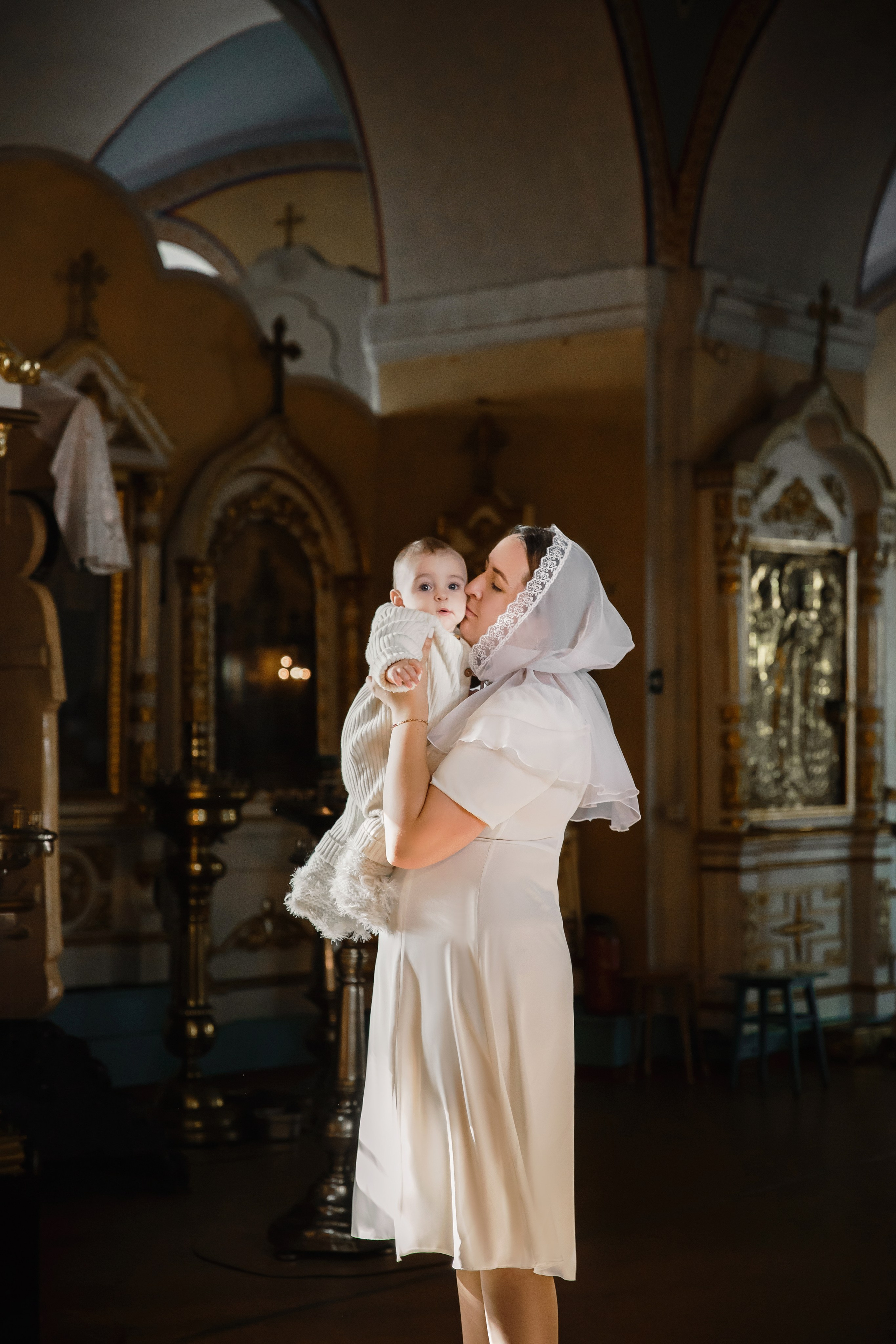 мама и малыш, крестины в Туле, храм в Оболенке