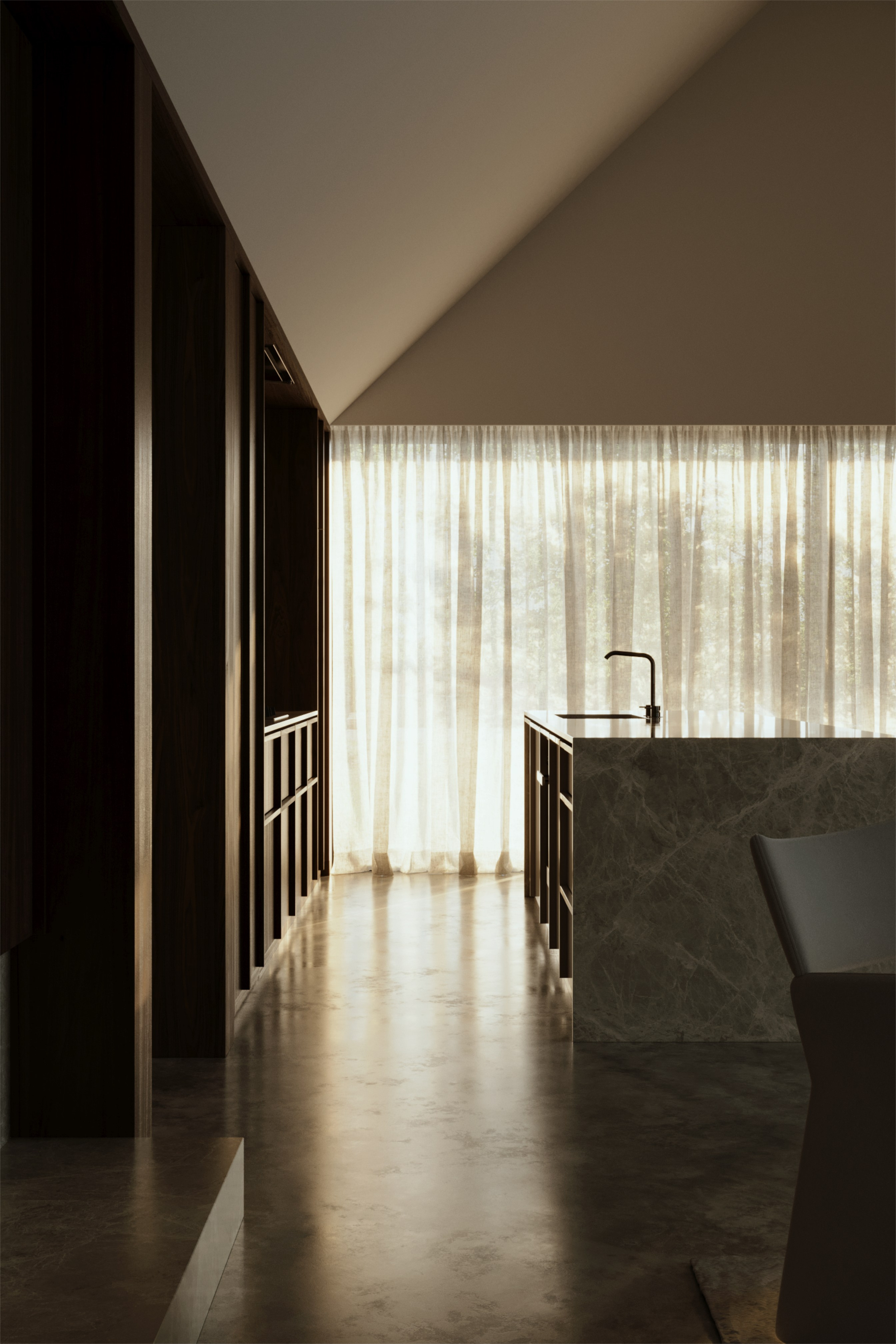 Walnut House by Adam Kane Architects. Cg artist Shchapov Dmitry