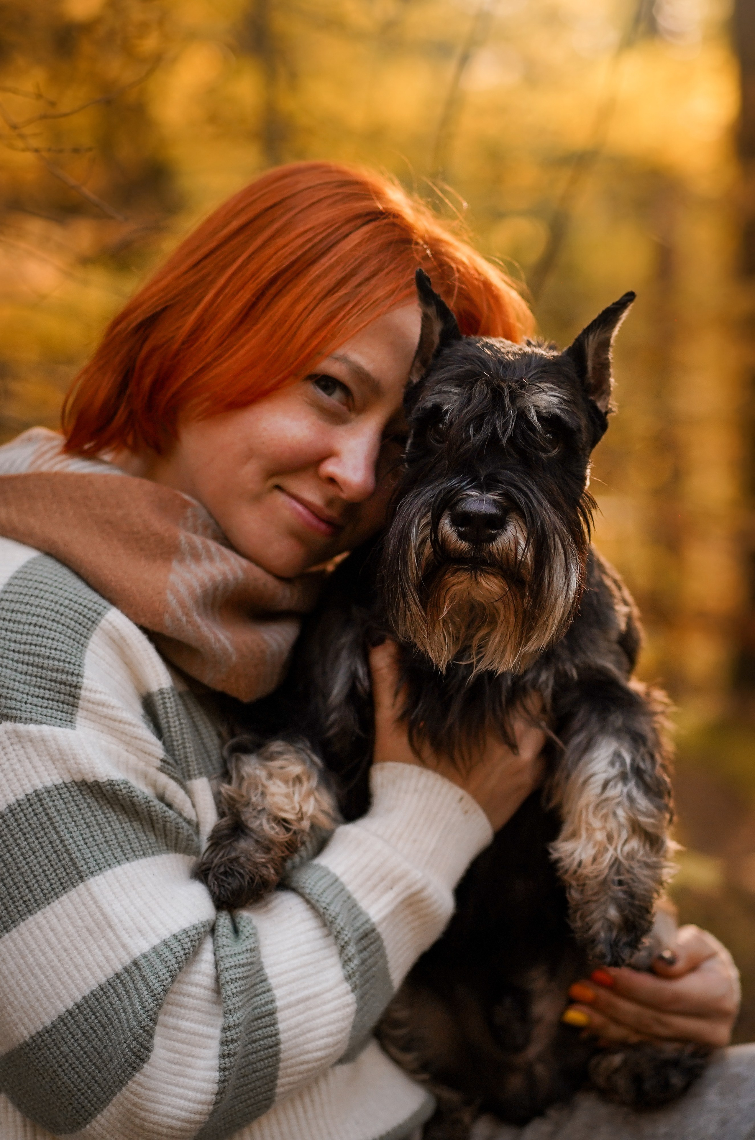 Оля Миша и шнауцеры. Фотограф-анималист в Санкт-Петербурге Яна Мартынова