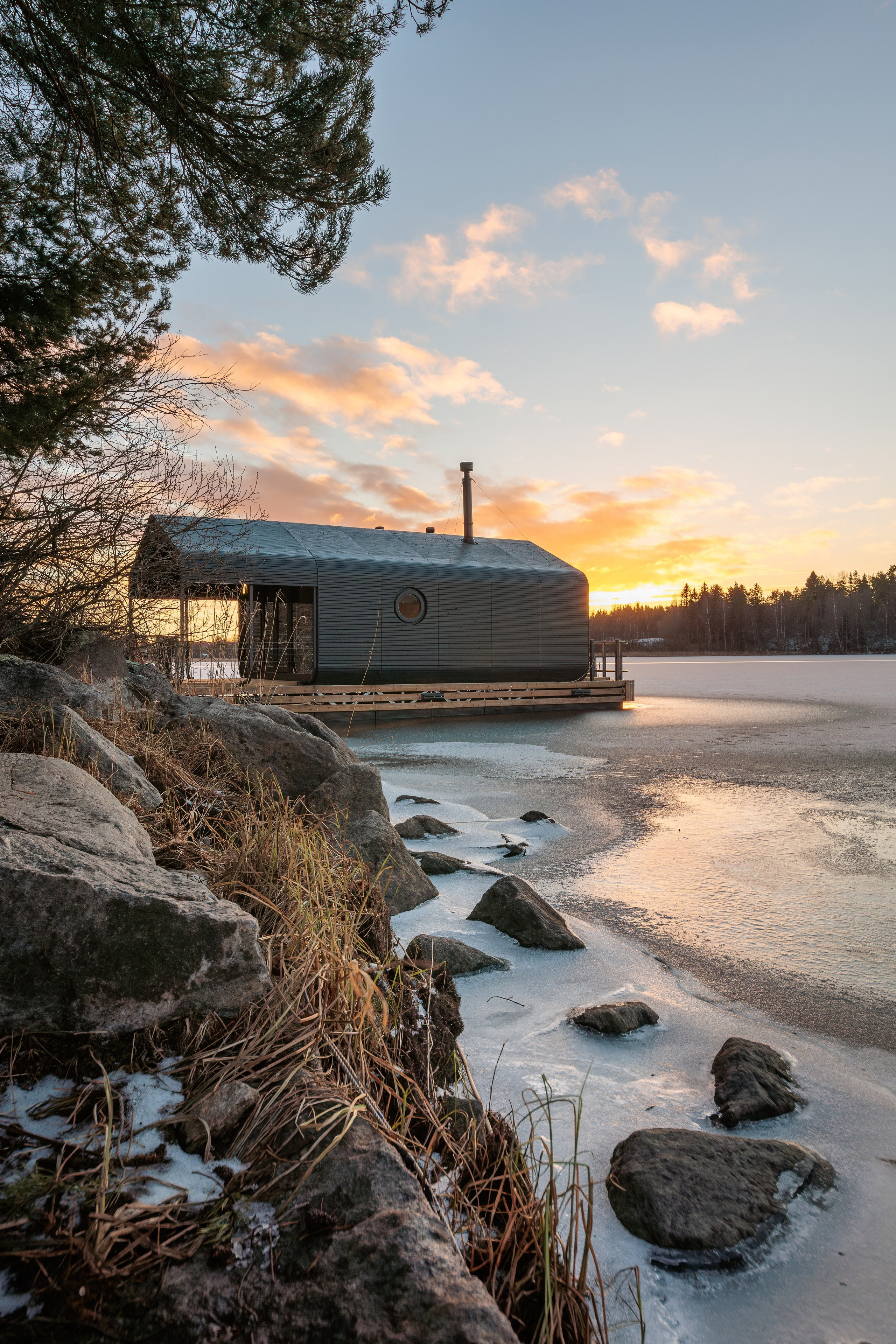 Баня на воде, Карелия